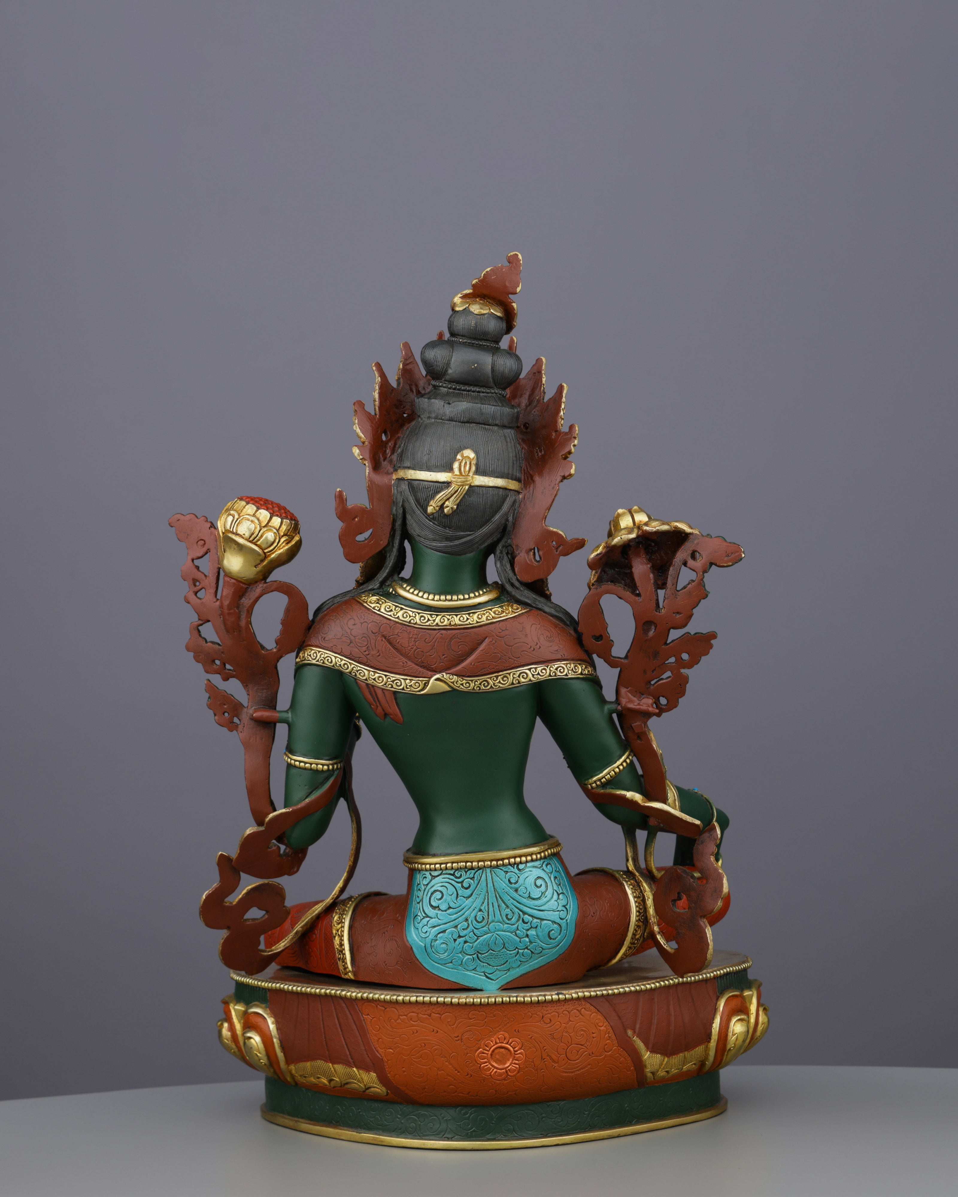 Handcrafted Green Tara Statue | Embodiment of Active Compassion