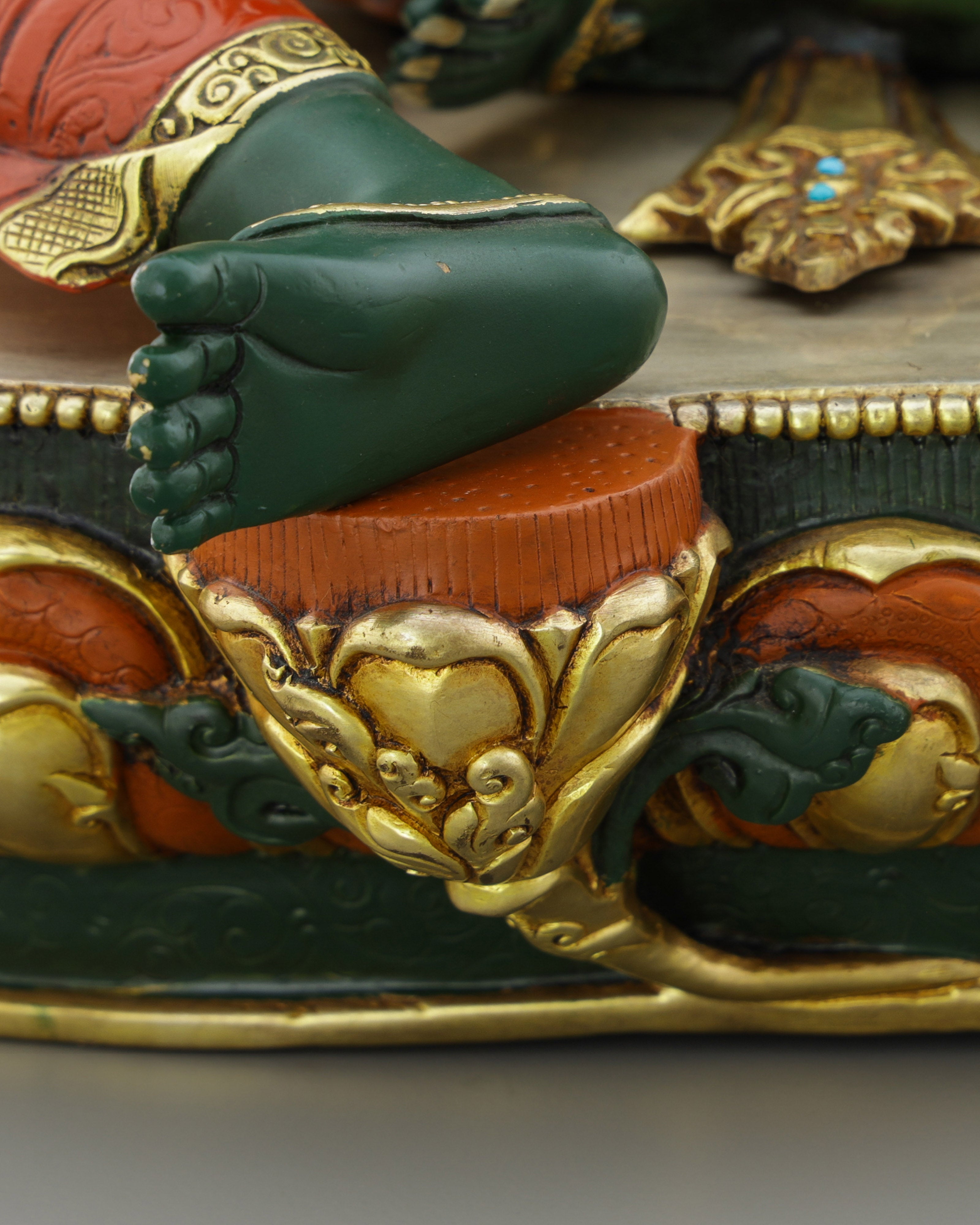 Handcrafted Green Tara Statue | Embodiment of Active Compassion