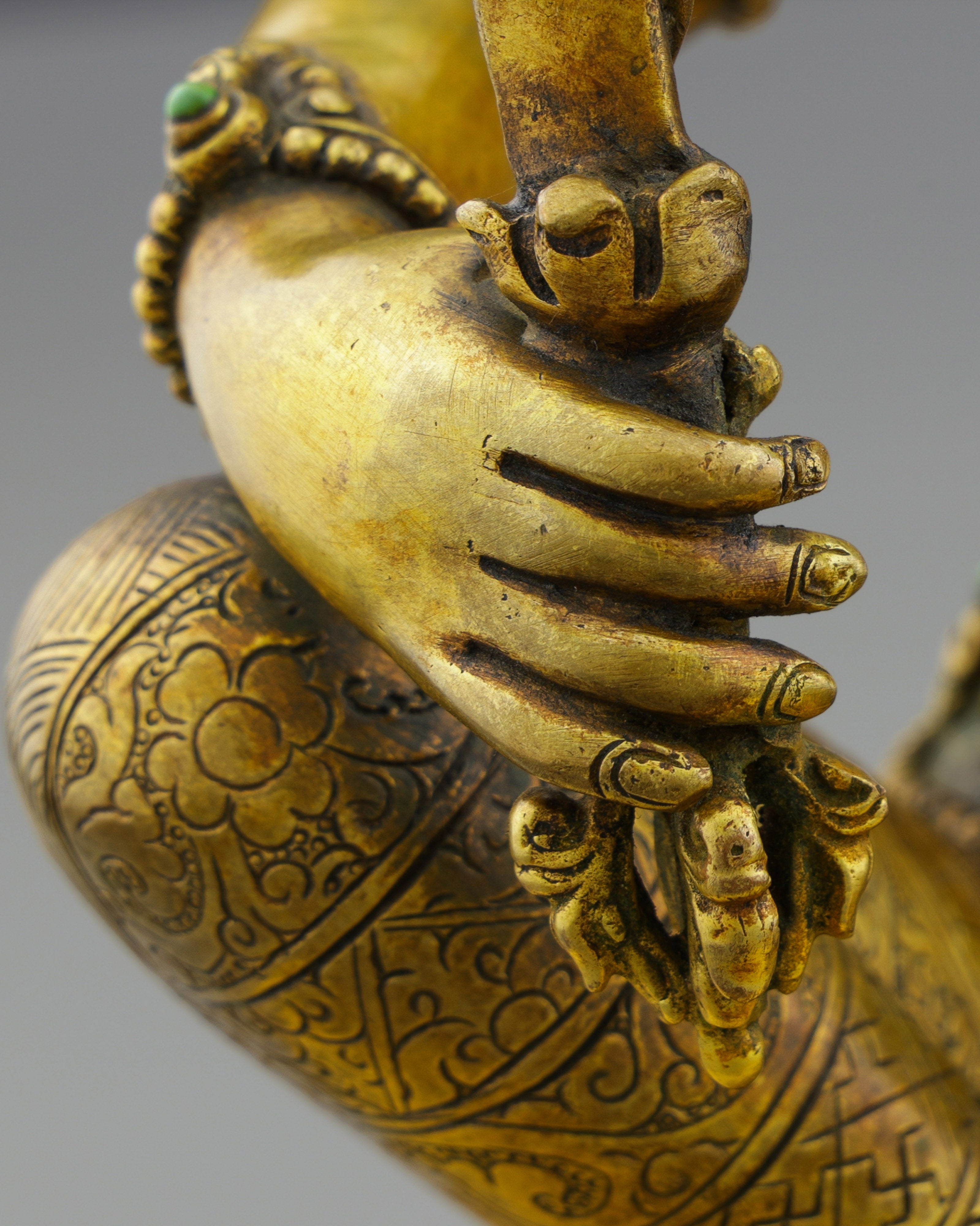 Divine Wisdom Embodied | Magnificent Antique Manjushri Statue