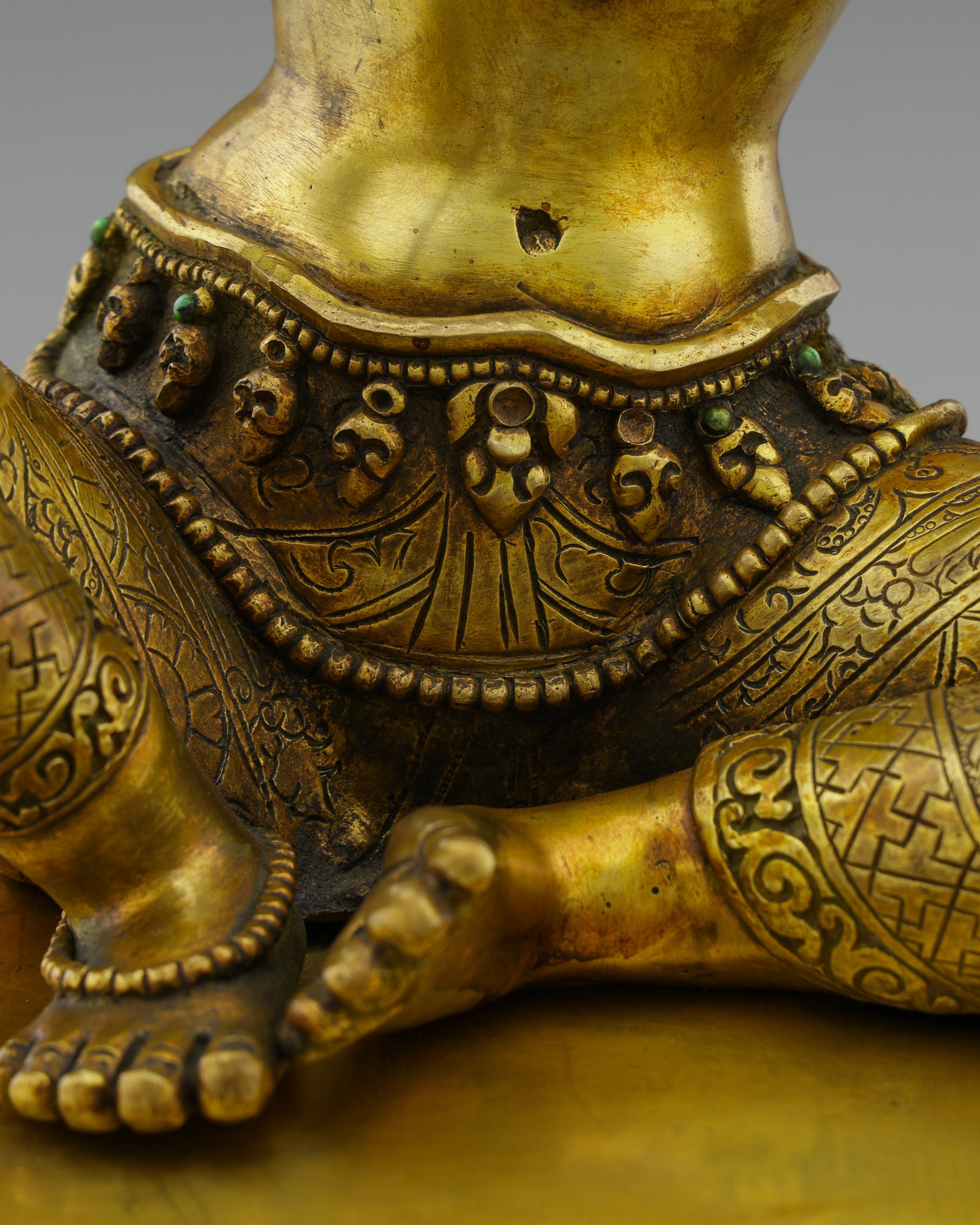 Divine Wisdom Embodied | Magnificent Antique Manjushri Statue