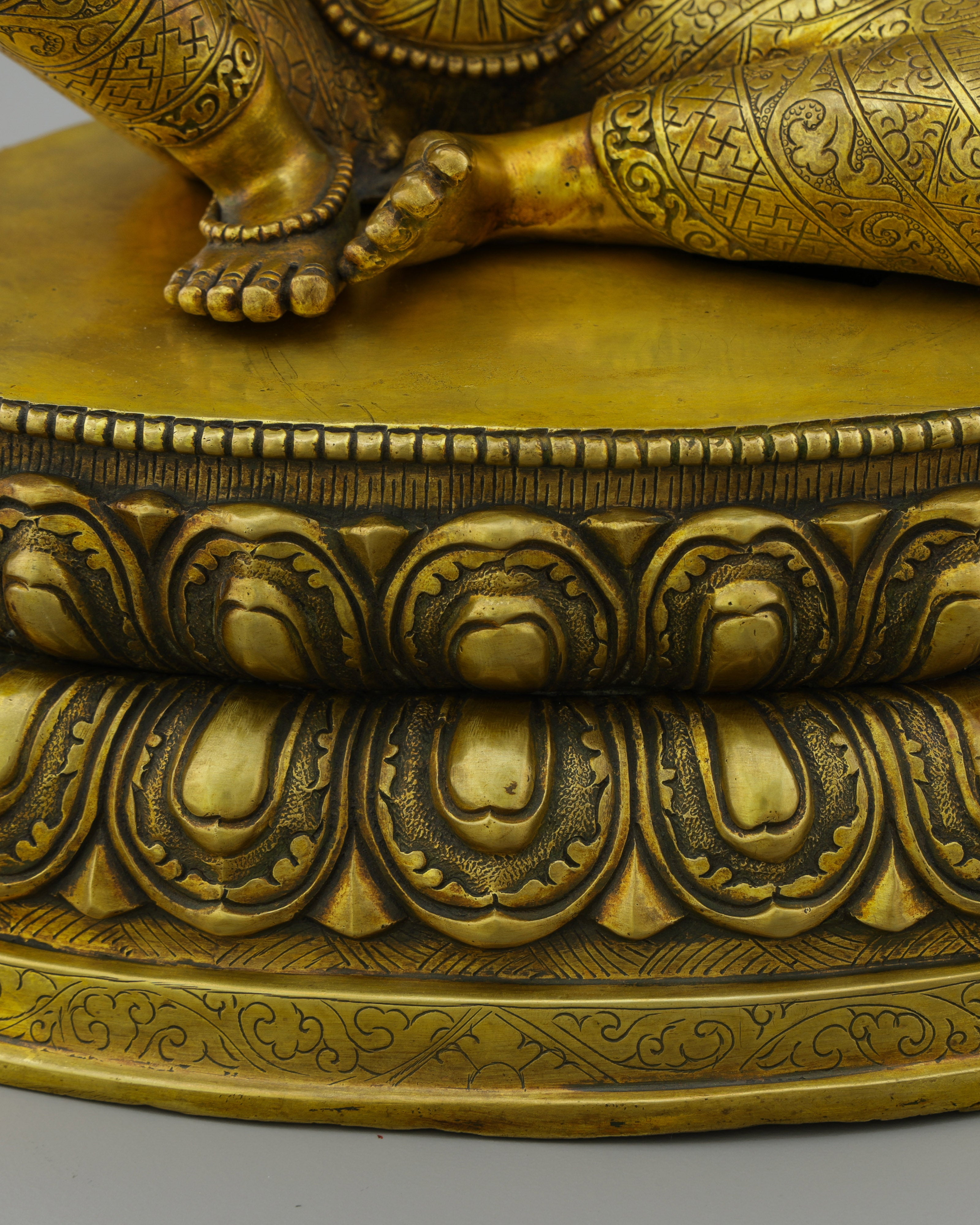 Divine Wisdom Embodied | Magnificent Antique Manjushri Statue