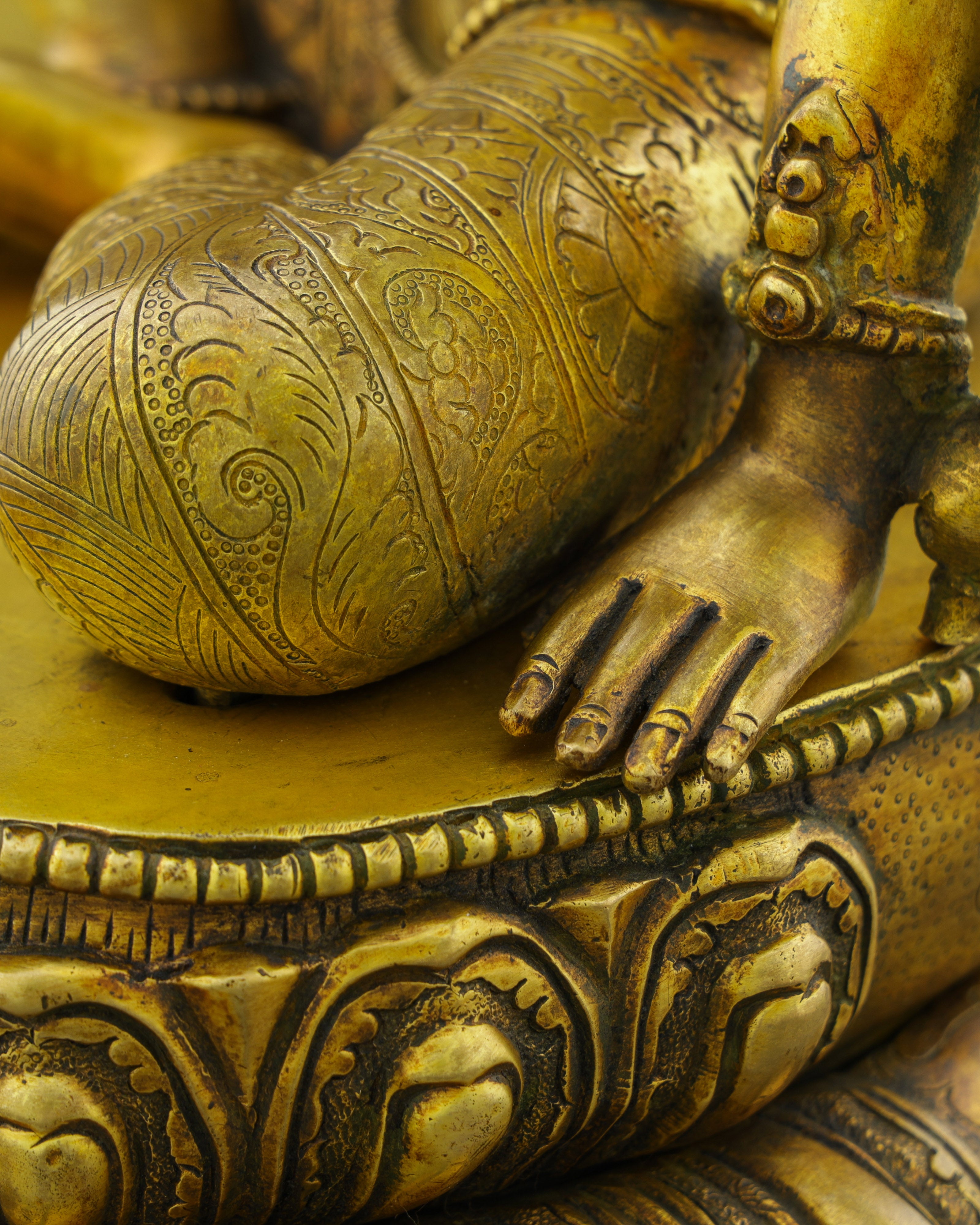 Divine Wisdom Embodied | Magnificent Antique Manjushri Statue