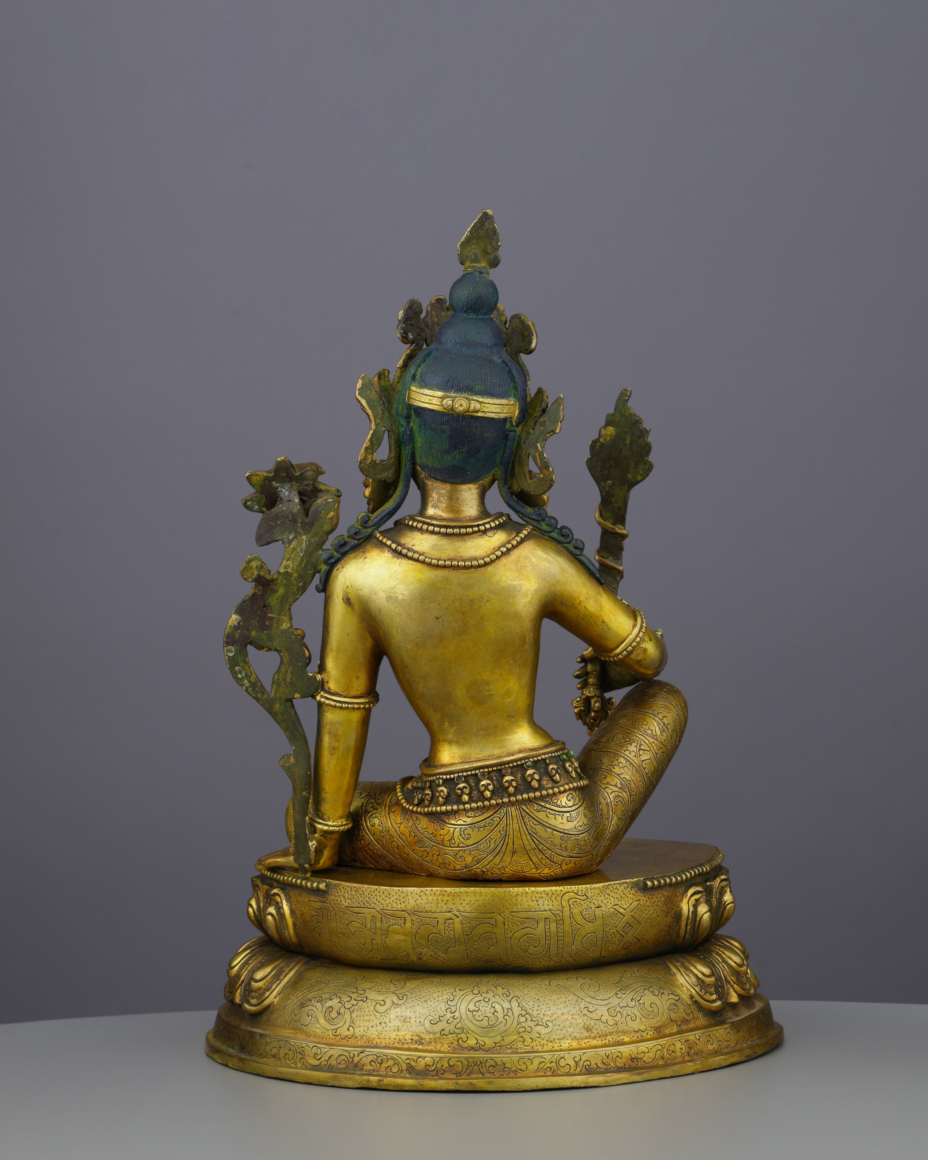 Divine Wisdom Embodied | Magnificent Antique Manjushri Statue