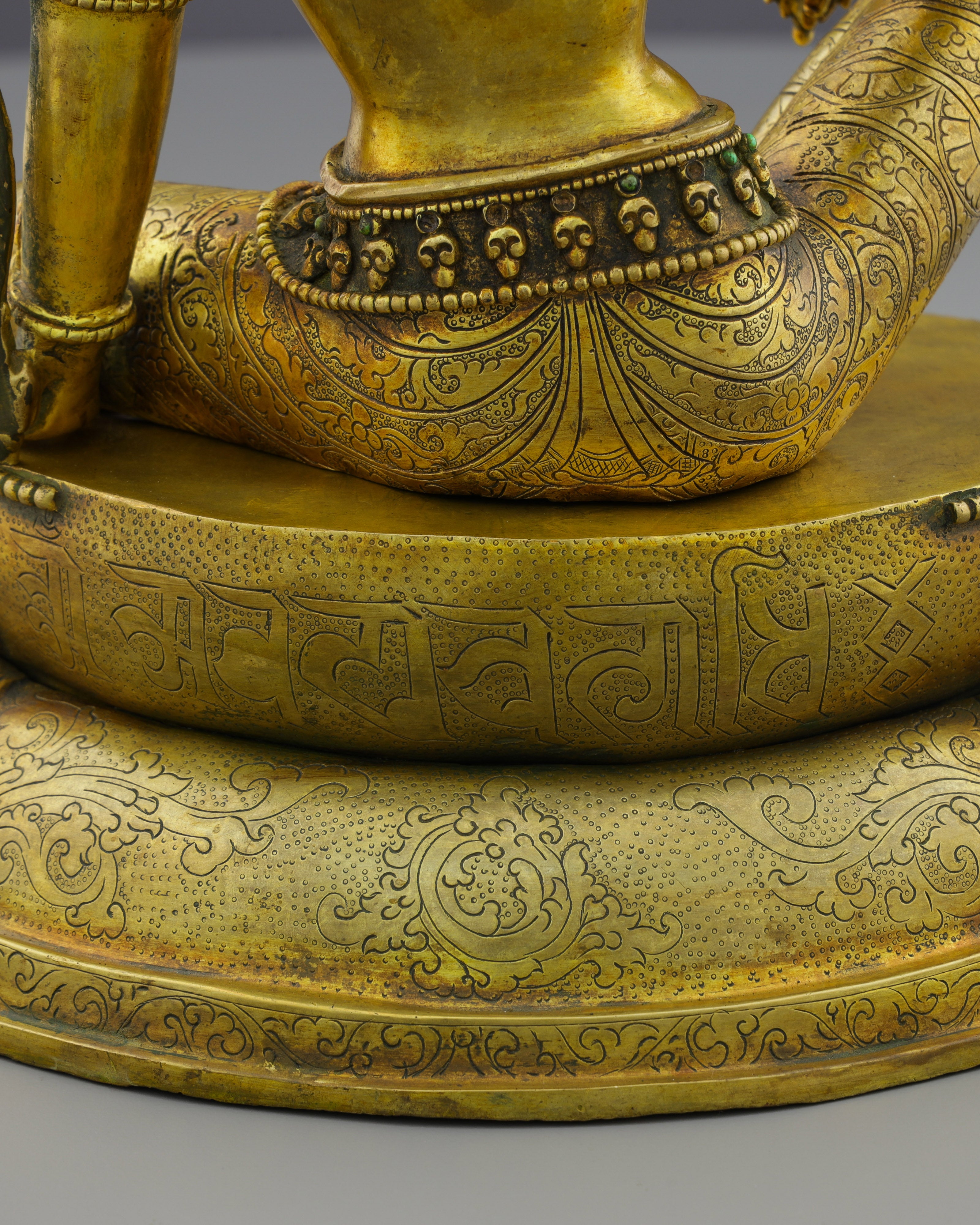 Divine Wisdom Embodied | Magnificent Antique Manjushri Statue