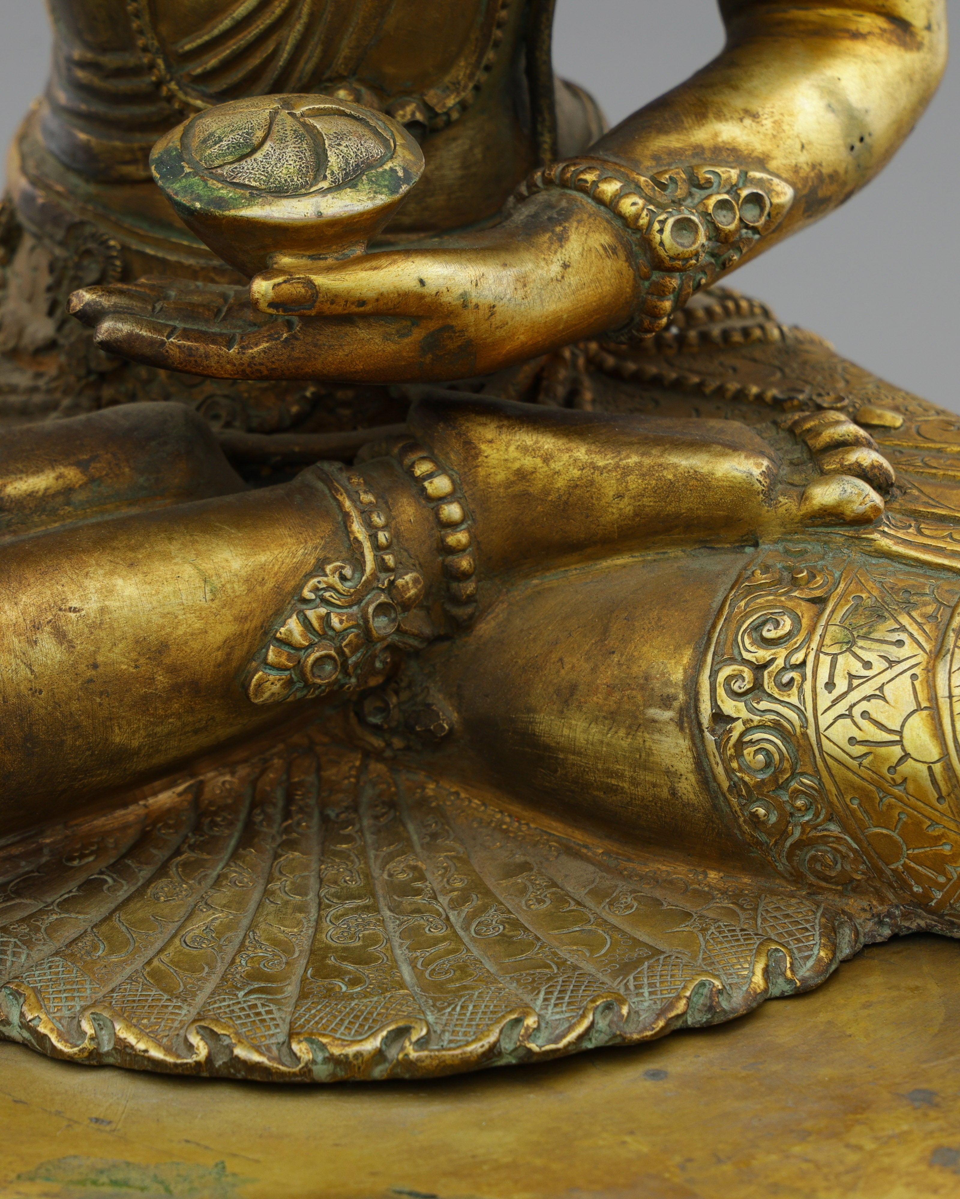 Antique Ratnasambhava Buddha Statue | A Treasure of Himalayan Artistry