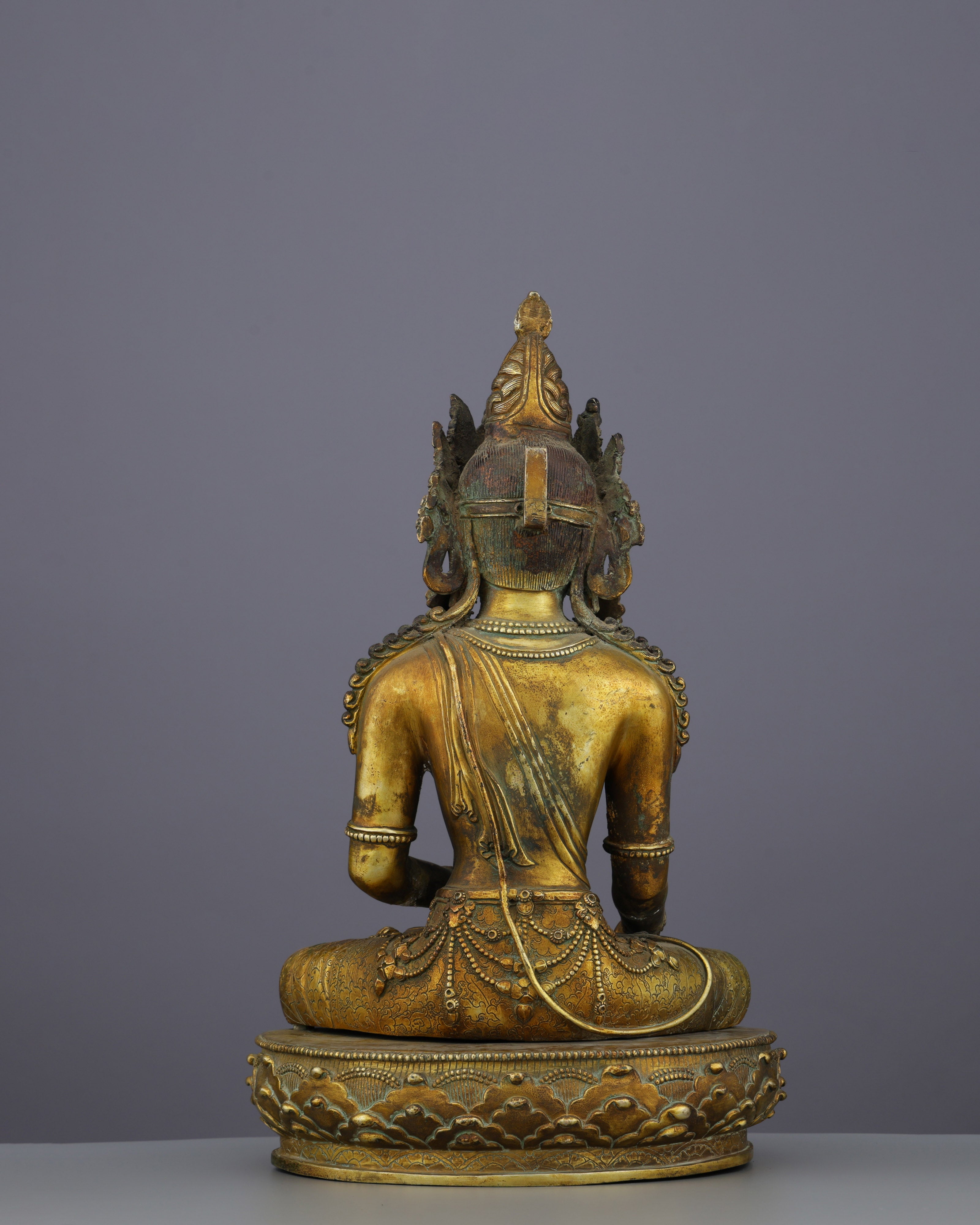 Antique Ratnasambhava Buddha Statue | A Treasure of Himalayan Artistry