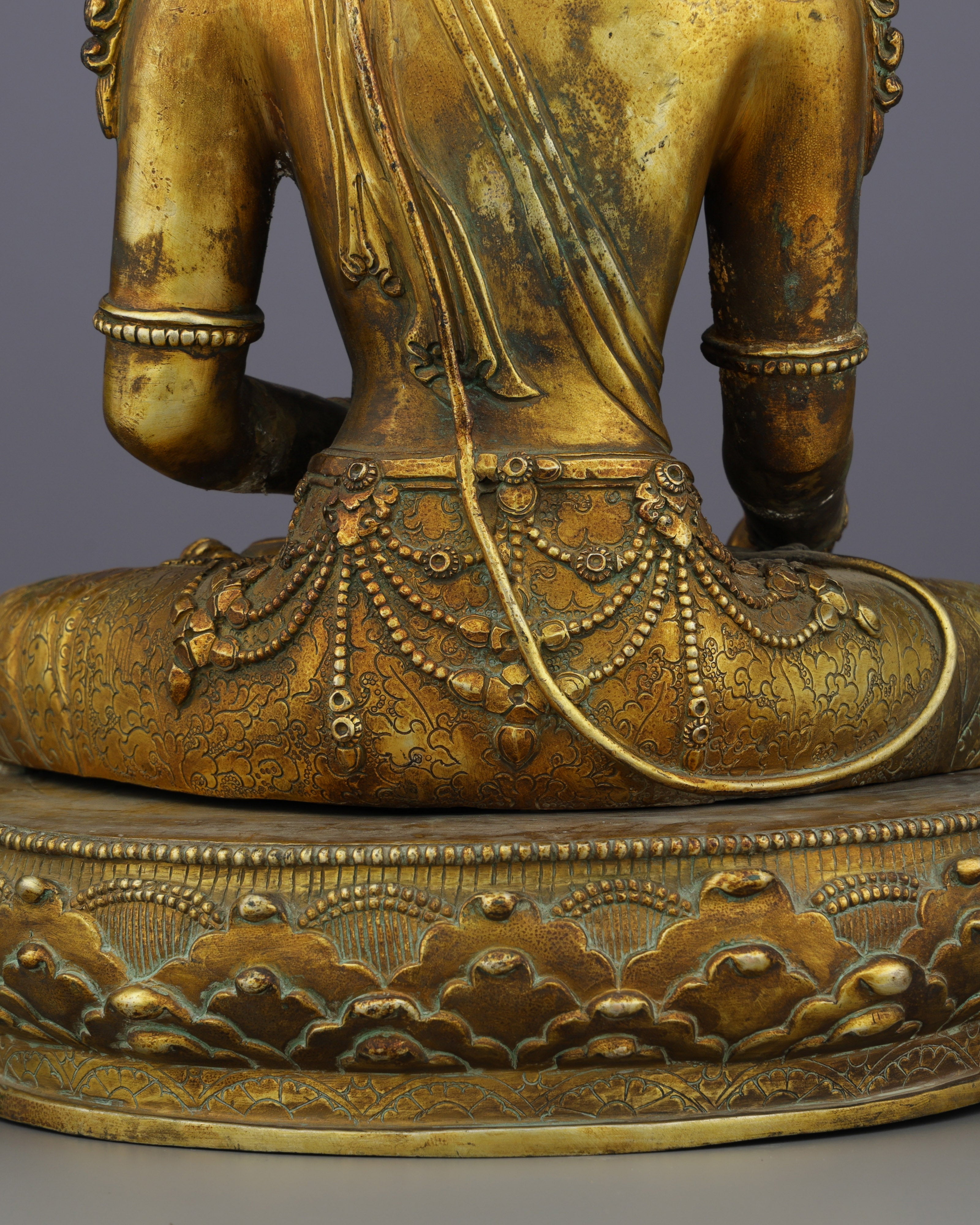 Antique Ratnasambhava Buddha Statue | A Treasure of Himalayan Artistry