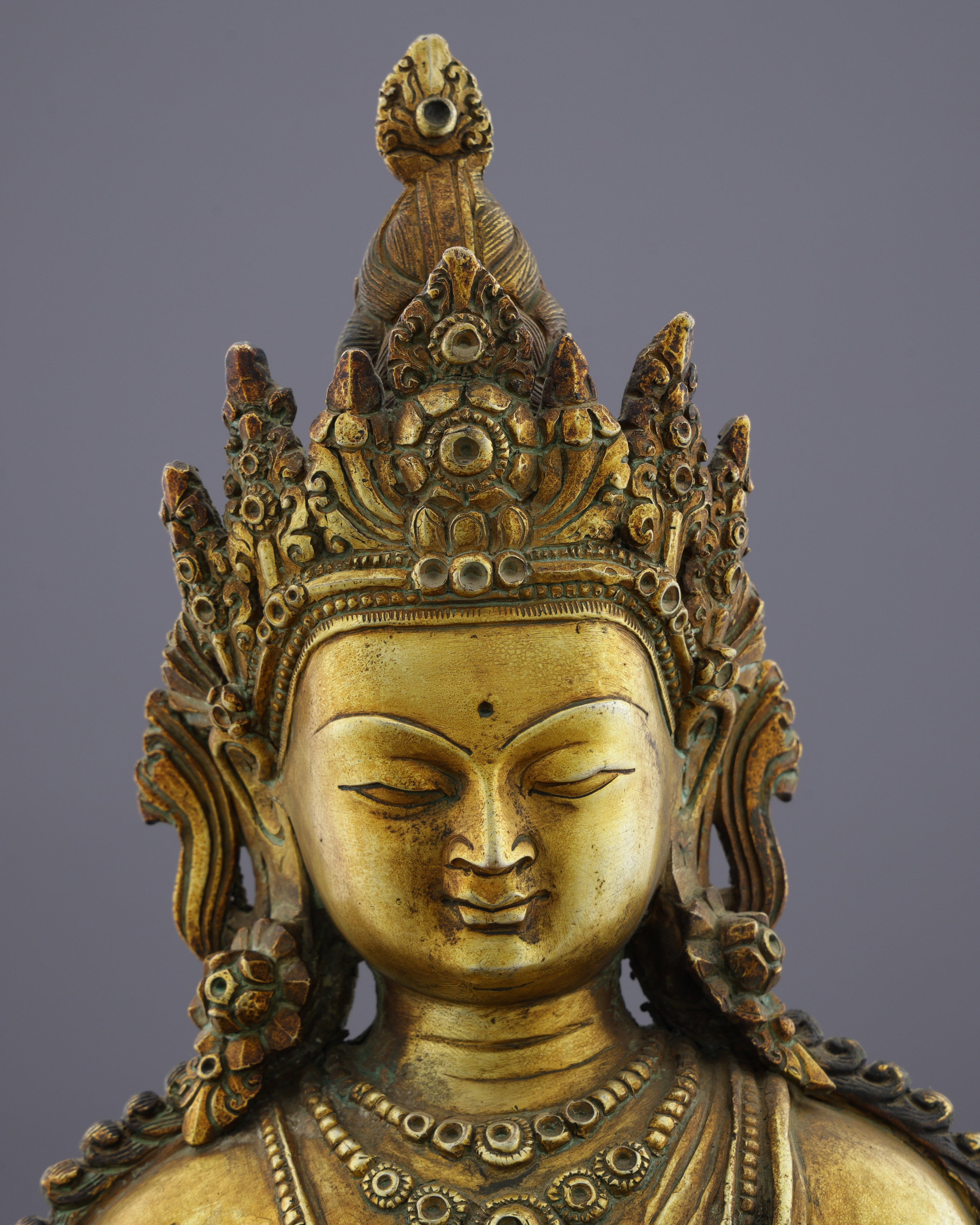 Antique Ratnasambhava Buddha Statue | A Treasure of Himalayan Artistry