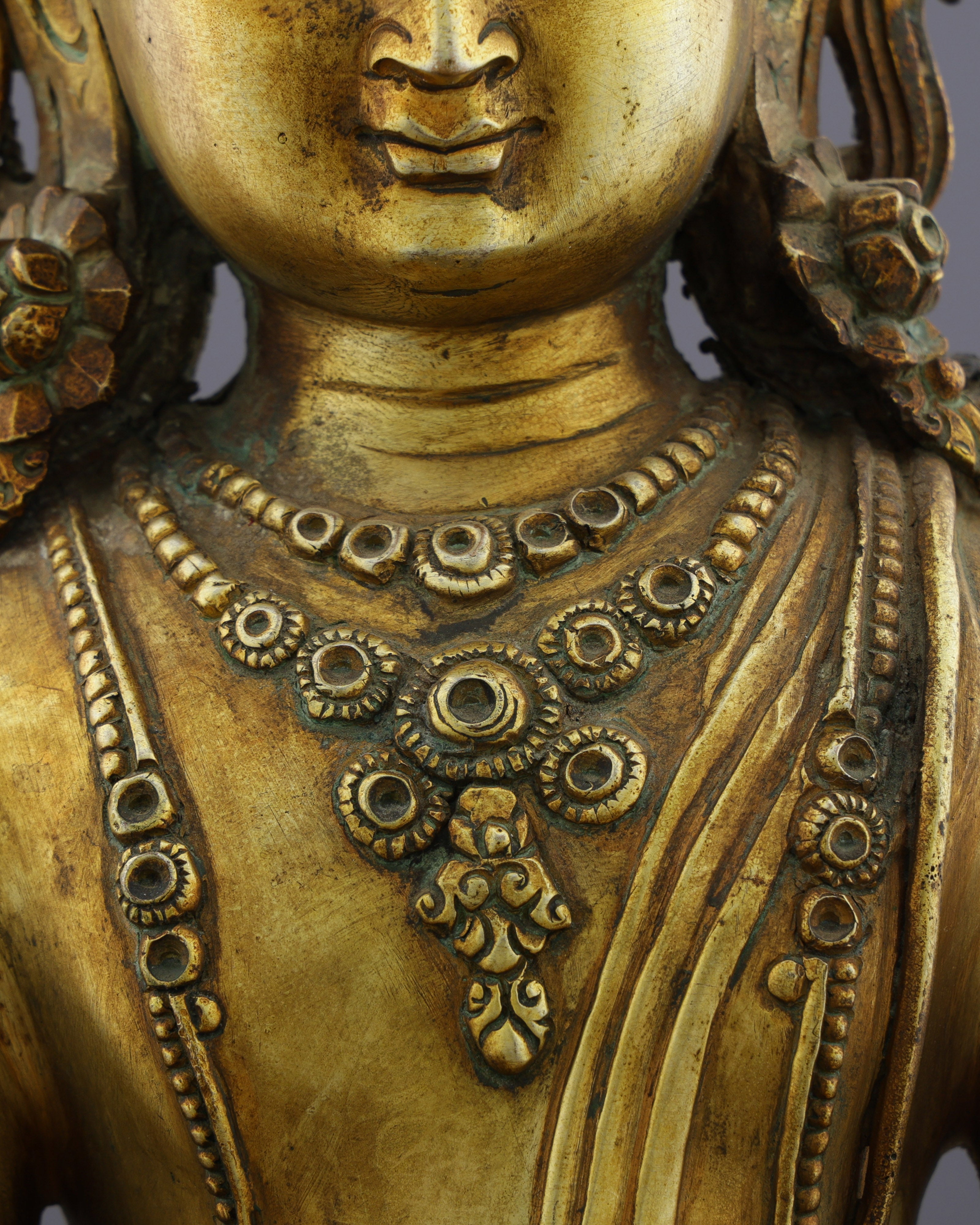 Antique Ratnasambhava Buddha Statue | A Treasure of Himalayan Artistry