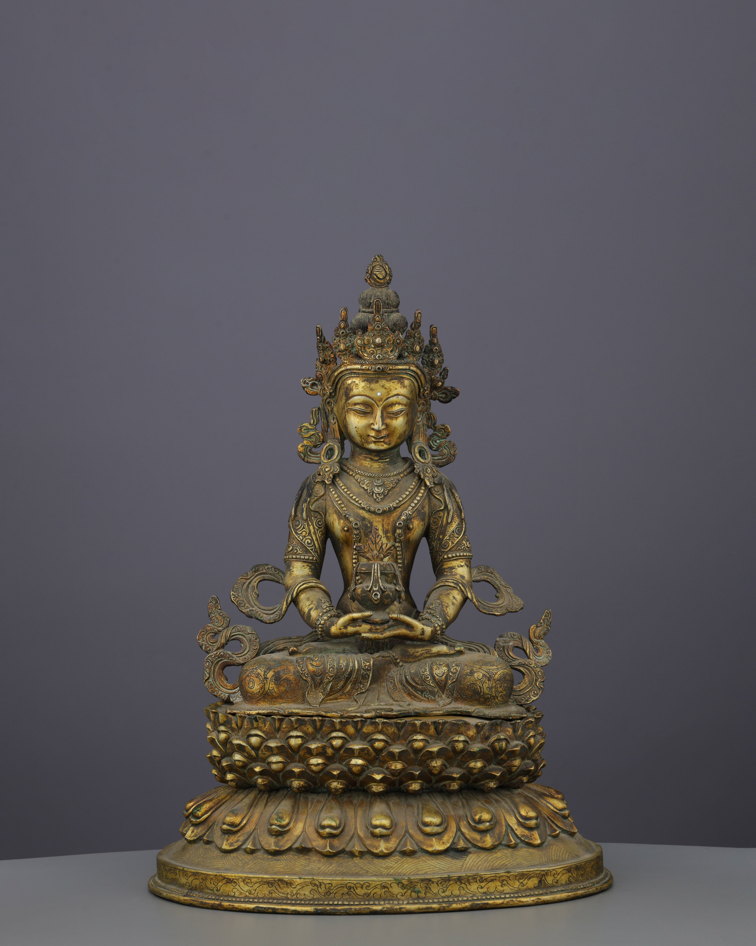 Antique Amitayus Statue | Eternal Life Buddha