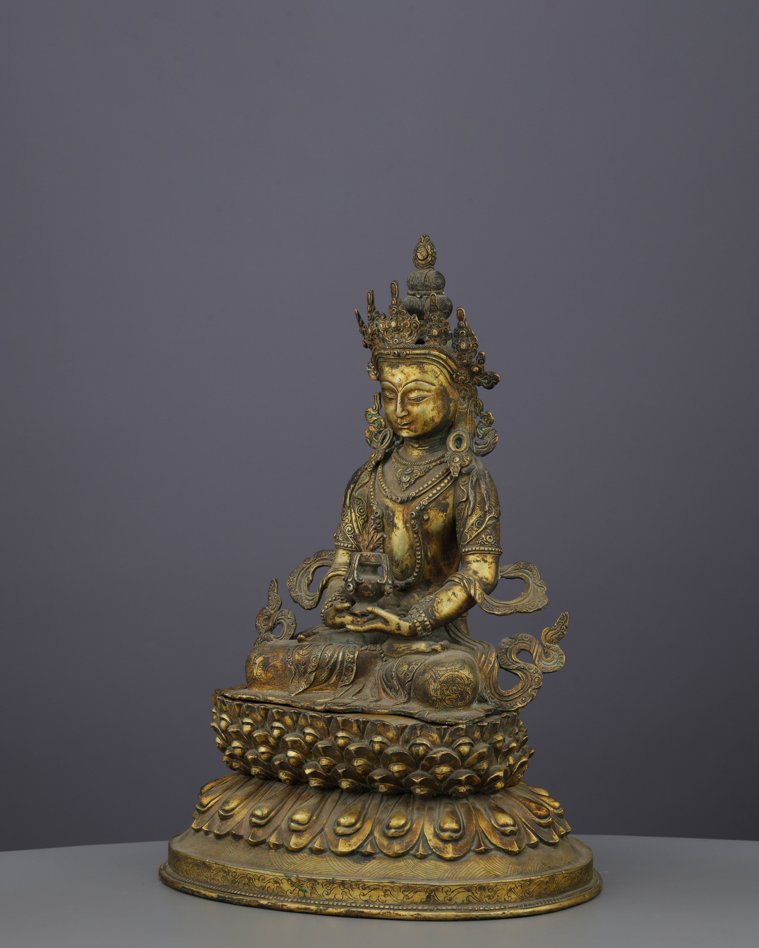 Antique Amitayus Statue | Eternal Life Buddha
