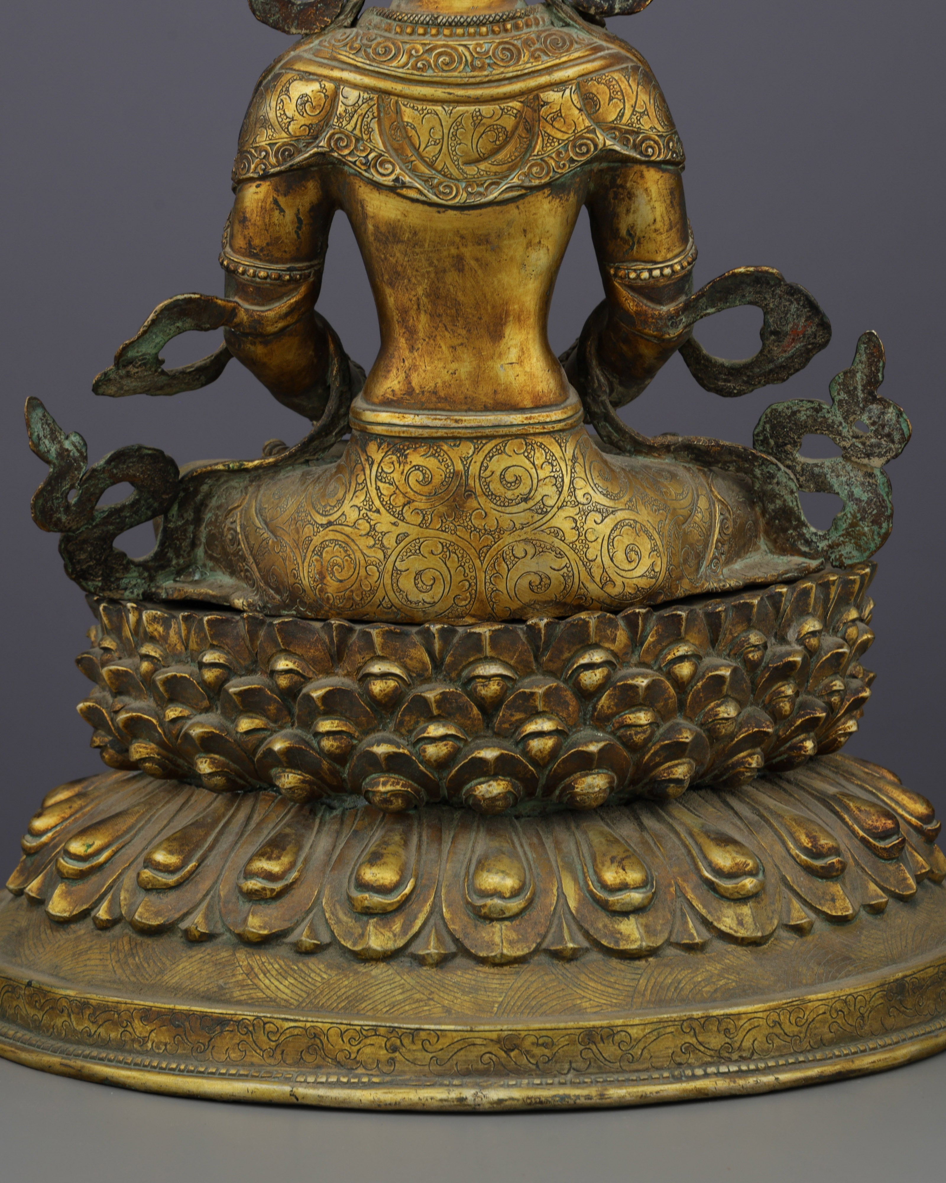 Antique Amitayus Statue | Eternal Life Buddha