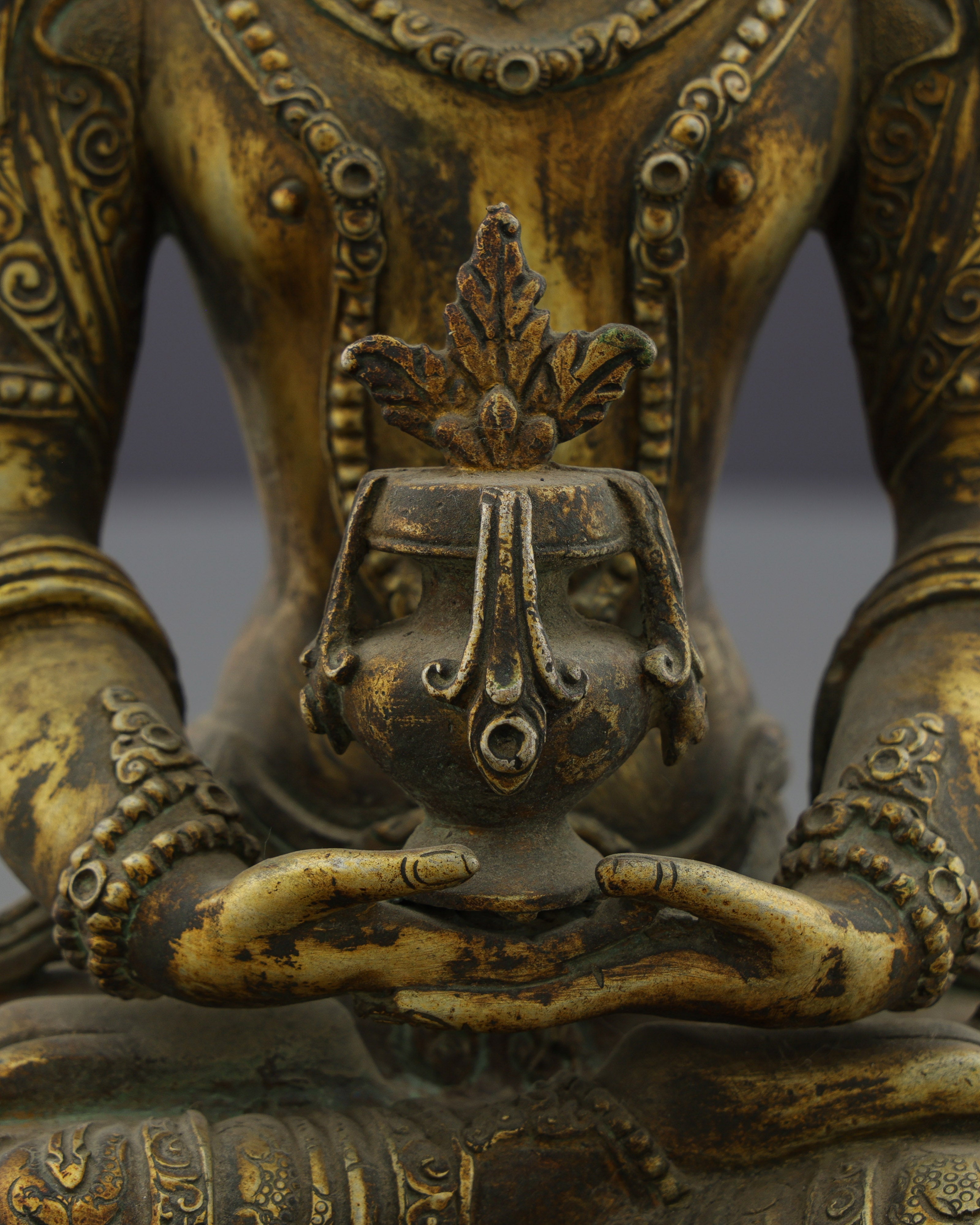 Antique Amitayus Statue | Eternal Life Buddha