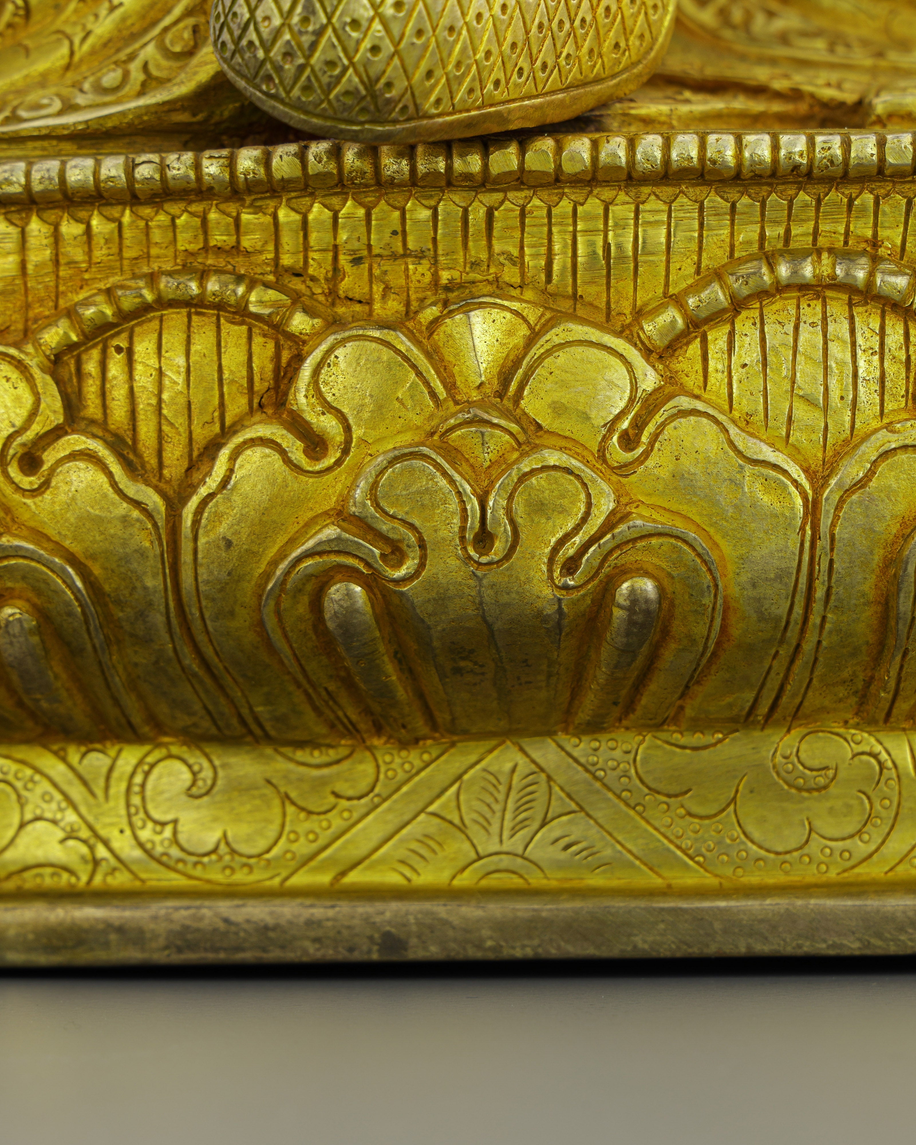 24K Gold Gilded Guru Orgyen Norlha Statue | Treasure Revealer of Padmasambhava