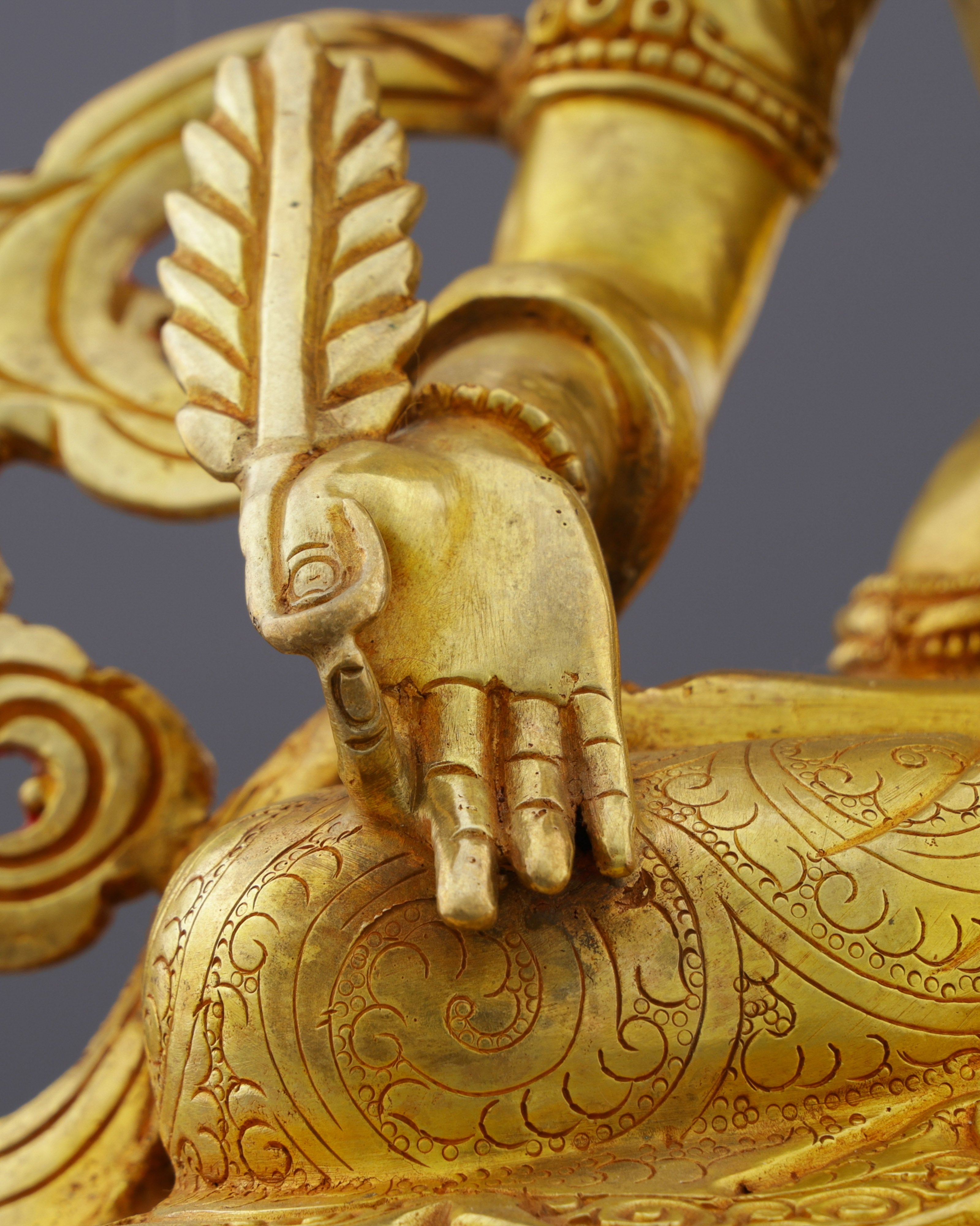 Norgyünma Statue | Handcrafted Golden Goddess of Healing and Prosperity