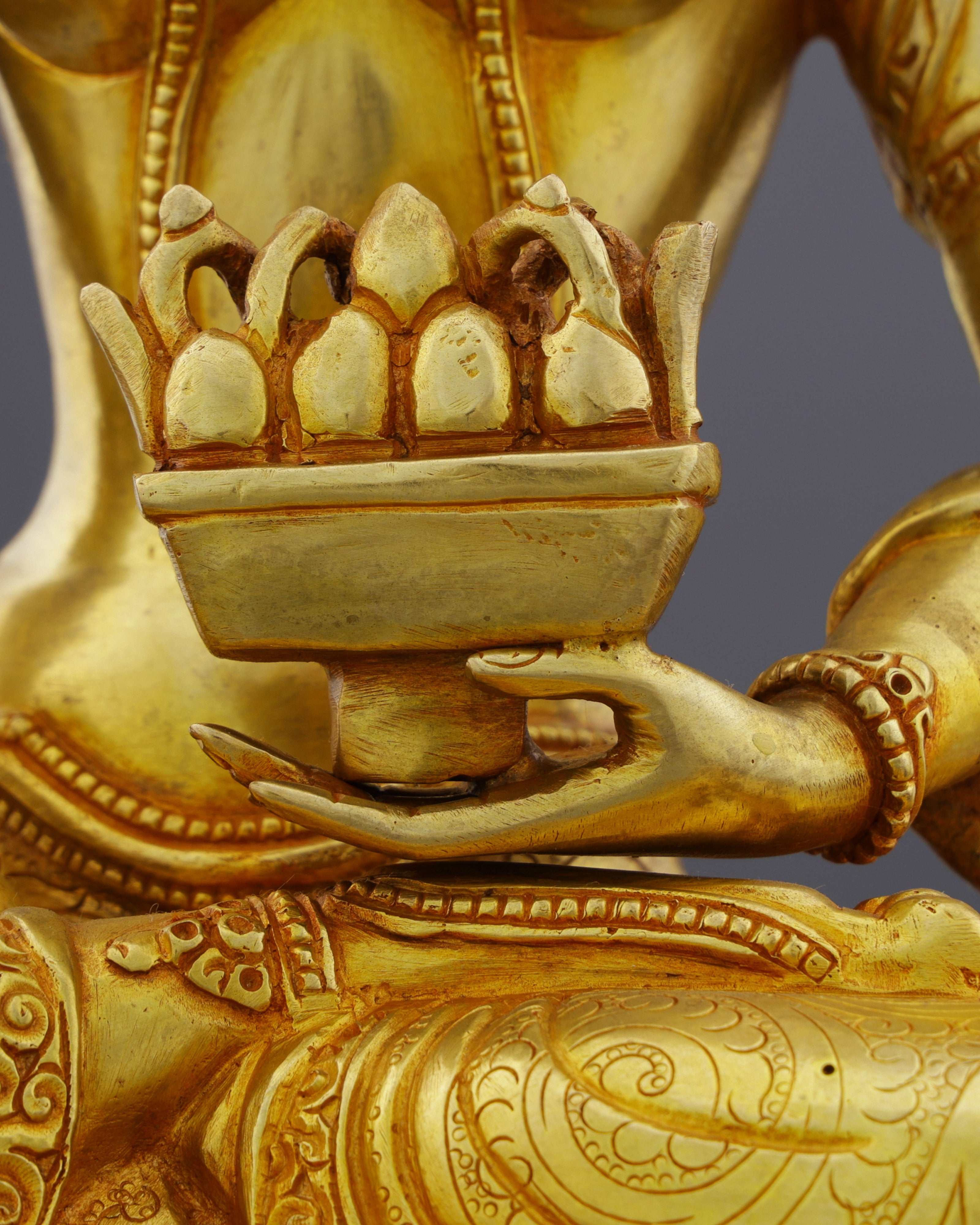 Norgyünma Statue | Handcrafted Golden Goddess of Healing and Prosperity