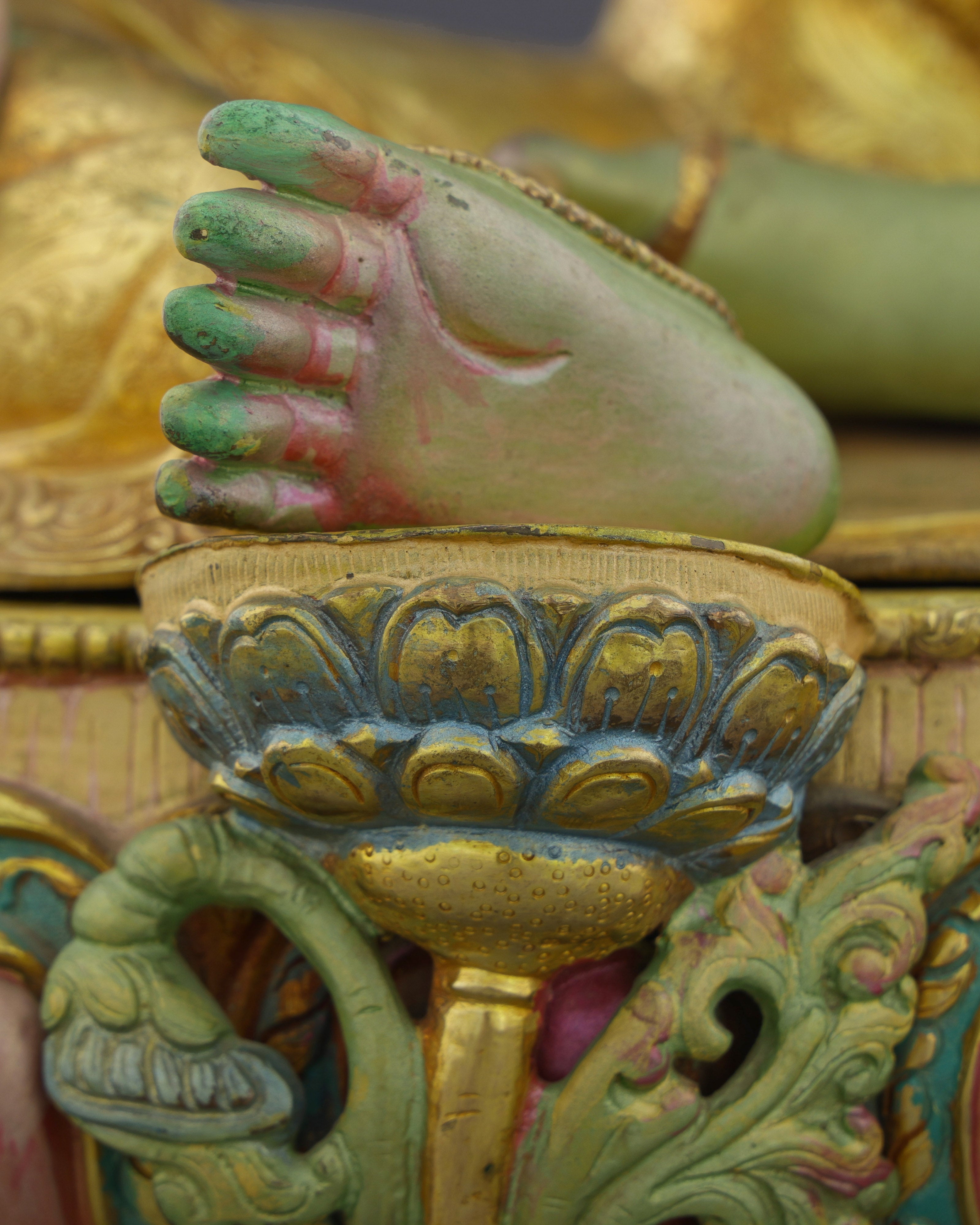 Divine Grace Embodied | Exquisite Handcrafted Green Tara Statue