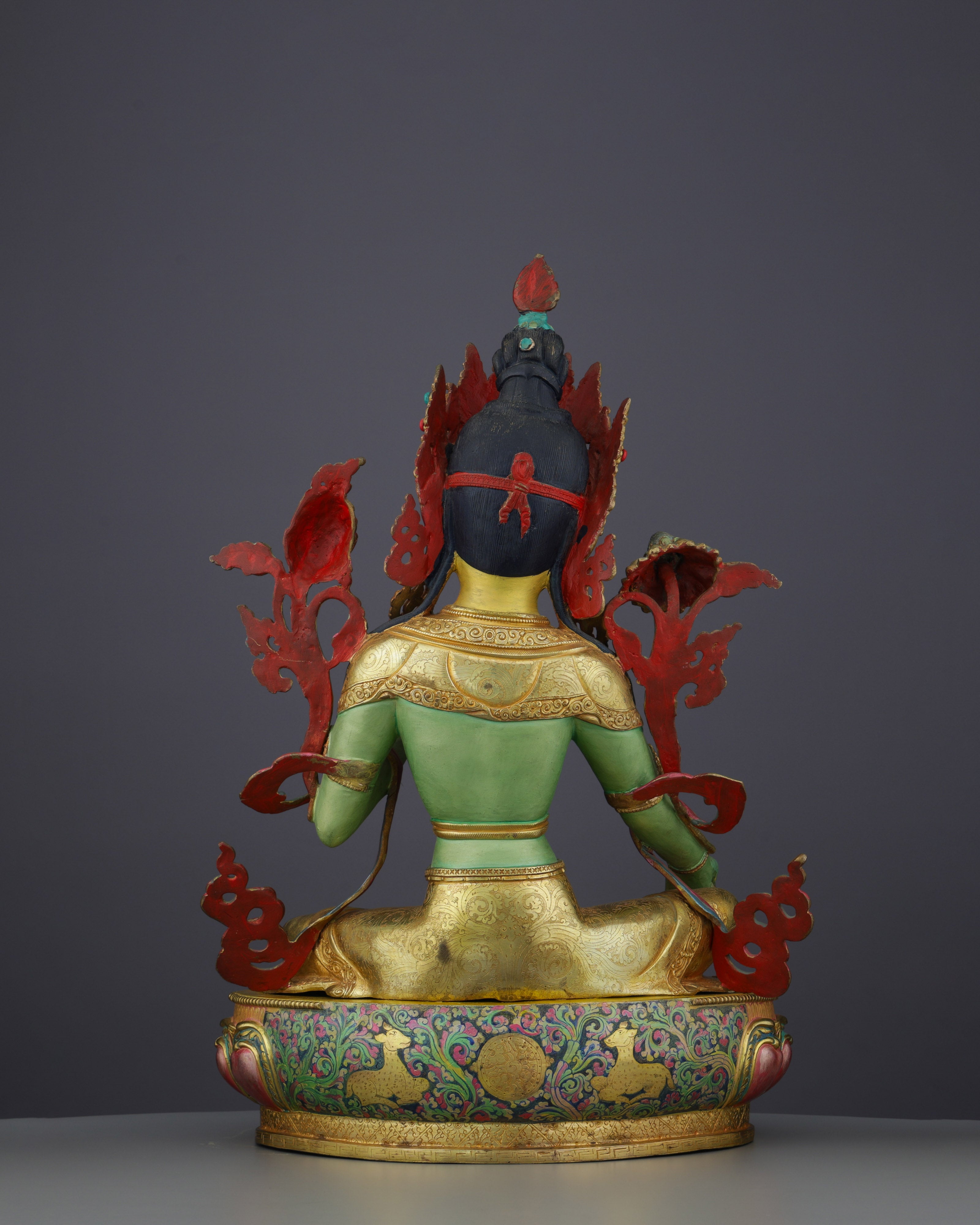 Divine Grace Embodied | Exquisite Handcrafted Green Tara Statue