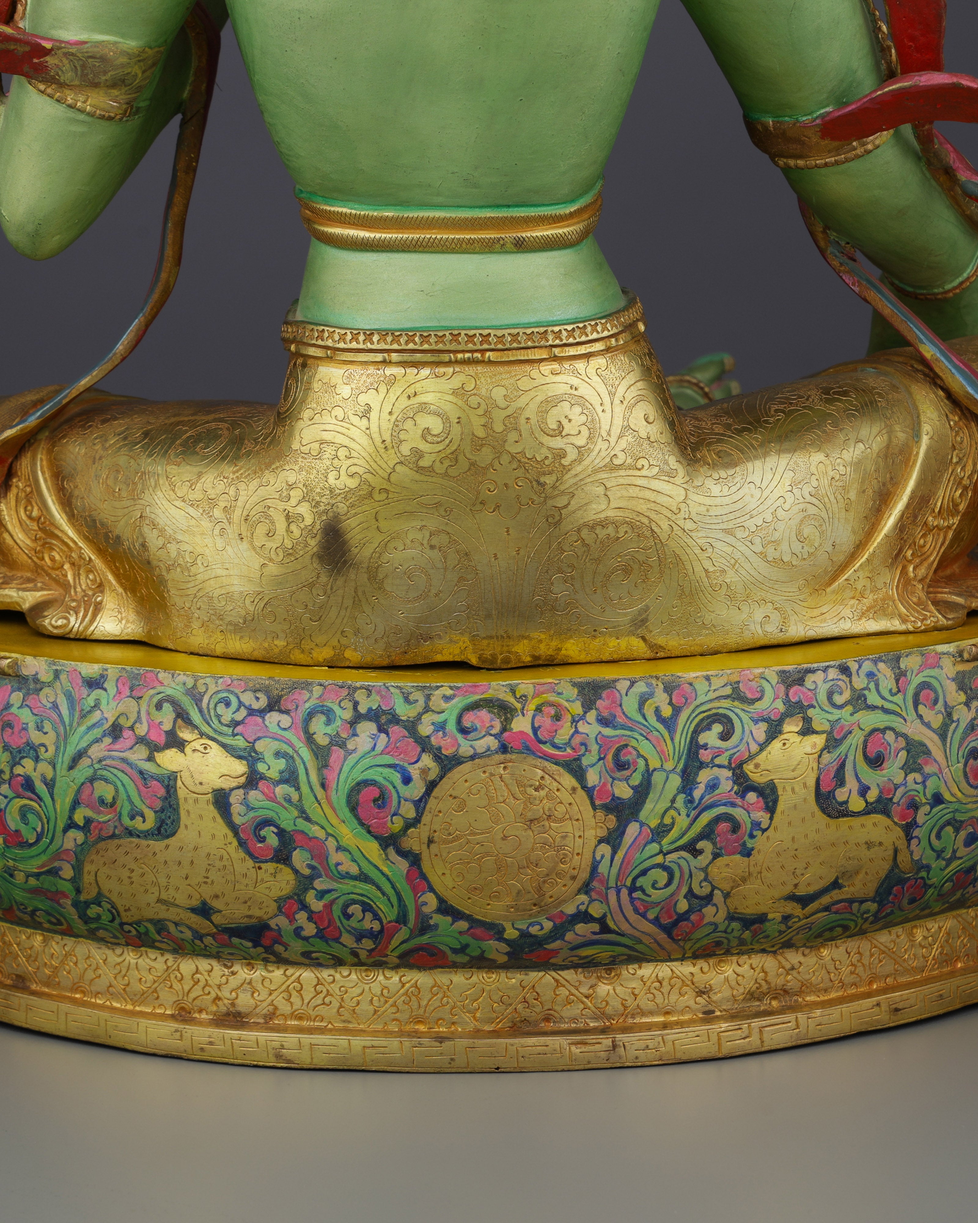 Divine Grace Embodied | Exquisite Handcrafted Green Tara Statue
