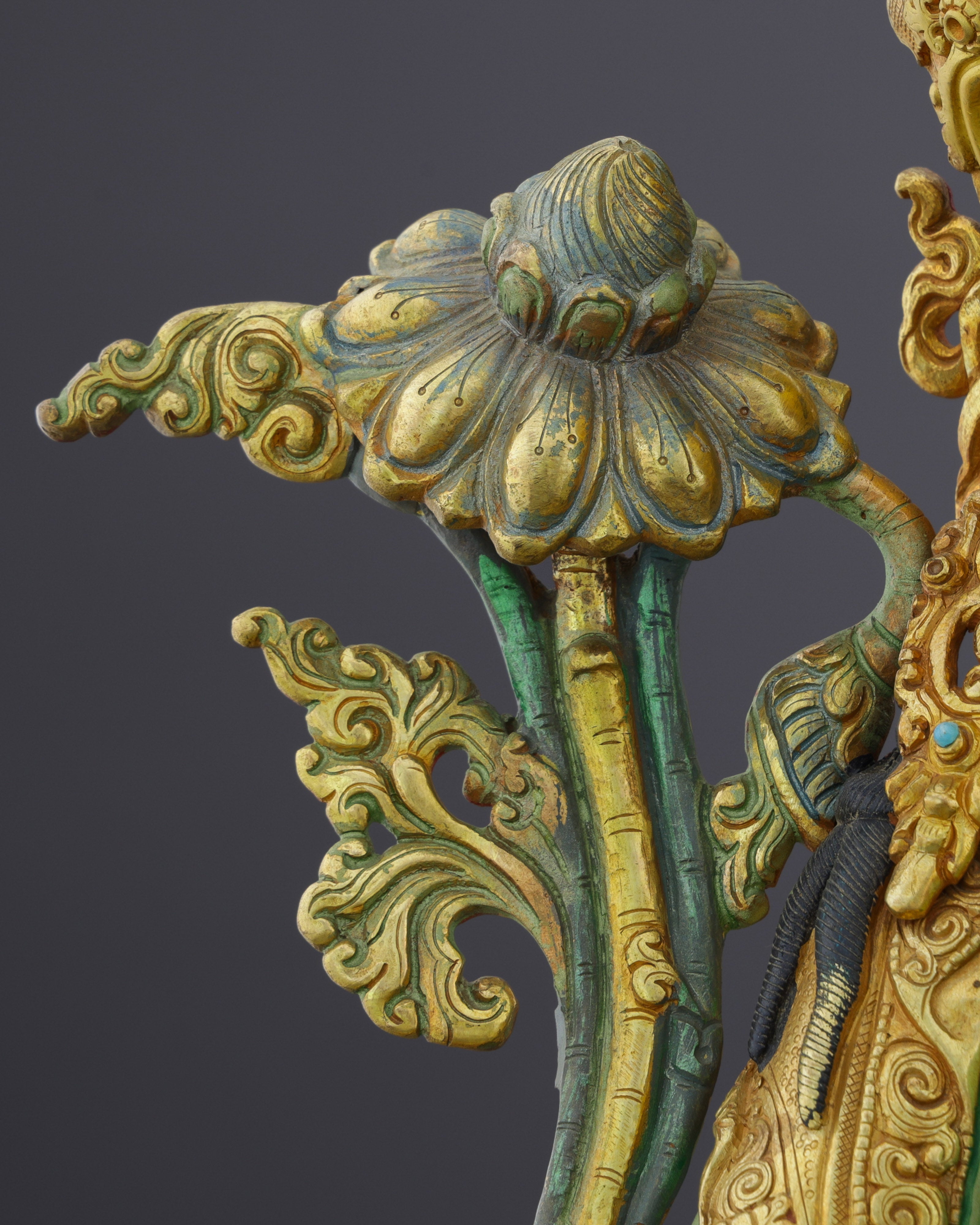 Divine Grace Embodied | Exquisite Handcrafted Green Tara Statue