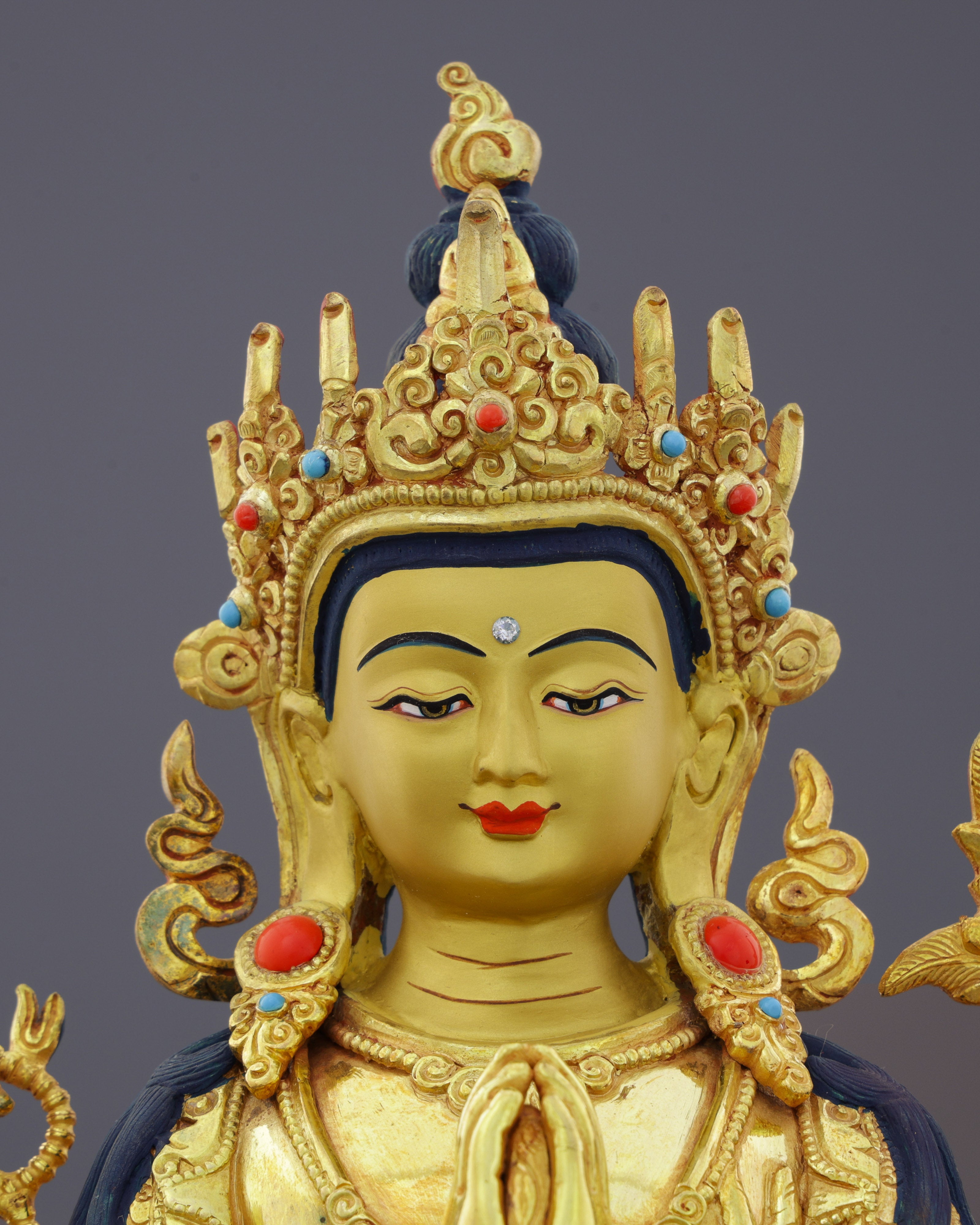 Chengresi Statue | Divine Compassion in Golden Splendor