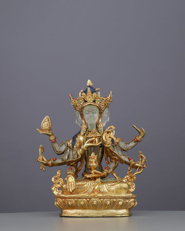 Crystal Namgyal Statue | Celestial Victory Over Death