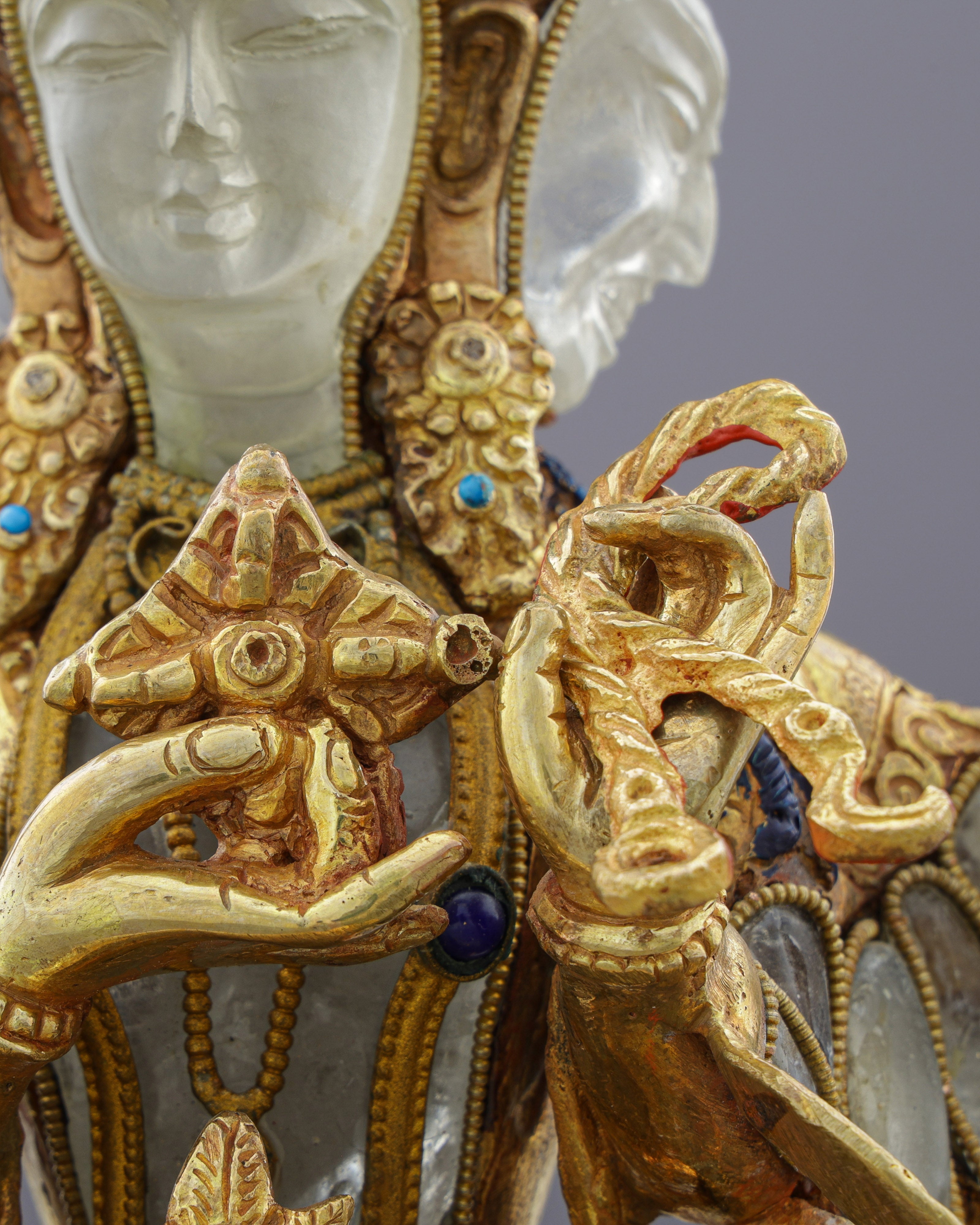 Crystal Namgyal Statue | Celestial Victory Over Death