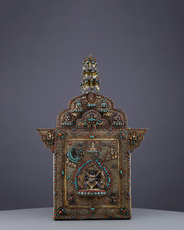 Divine Protection Enshrined | Majestic Tibetan Mahakala Gau