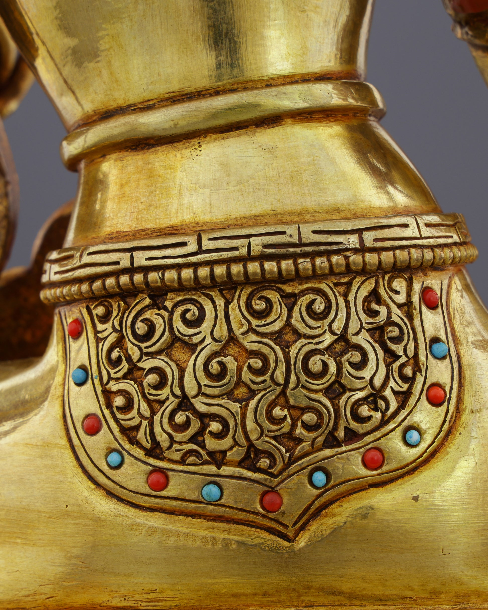Invoke Gentle Liberation | Exquisite 24K Gold Gilded Green Tara Statue - Authentic Handcrafted Statue
