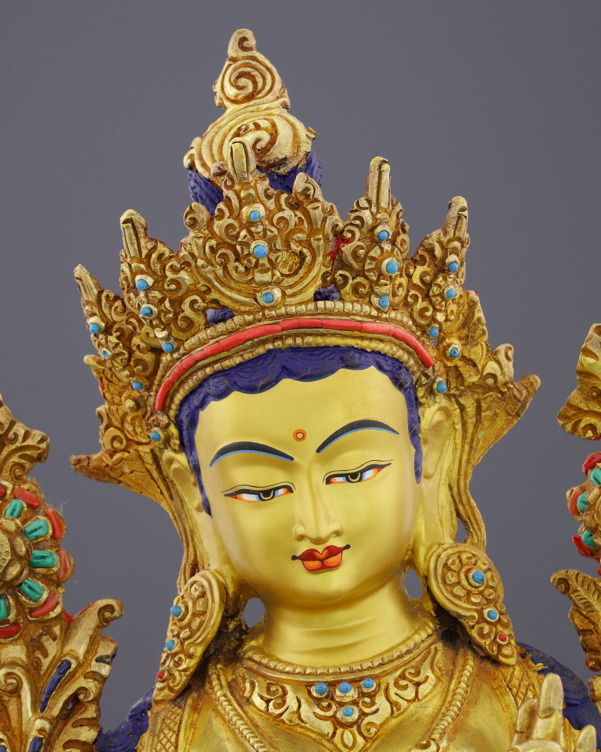 Divine Green Tara Statue | Radiant Nepalese Masterpiece of Compassion and Protection - Authentic Handcrafted Statue