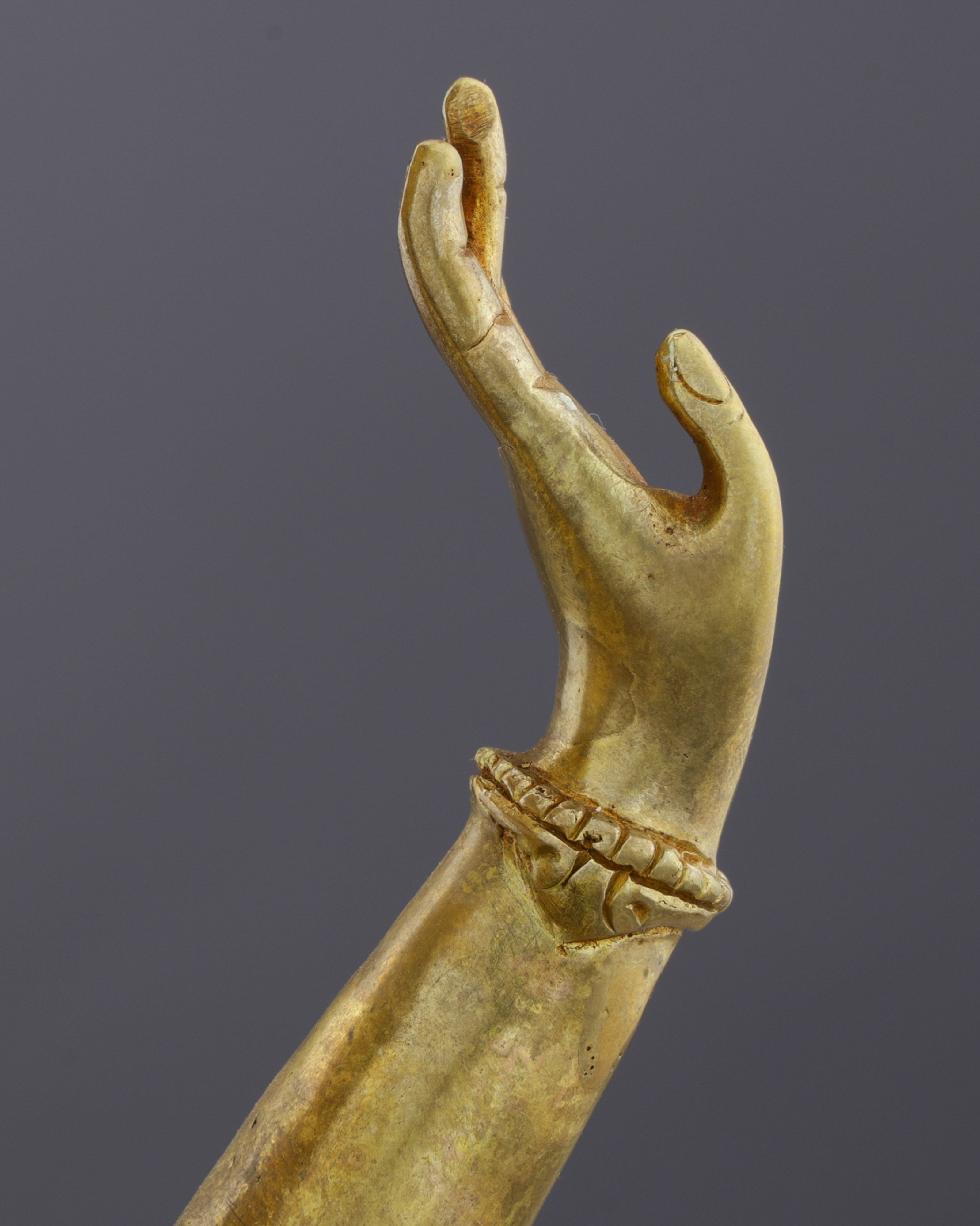 Six-Armed Compassion | Exquisite Nepalese Shadbhuja Avalokiteshvara Statue in 24K Gold