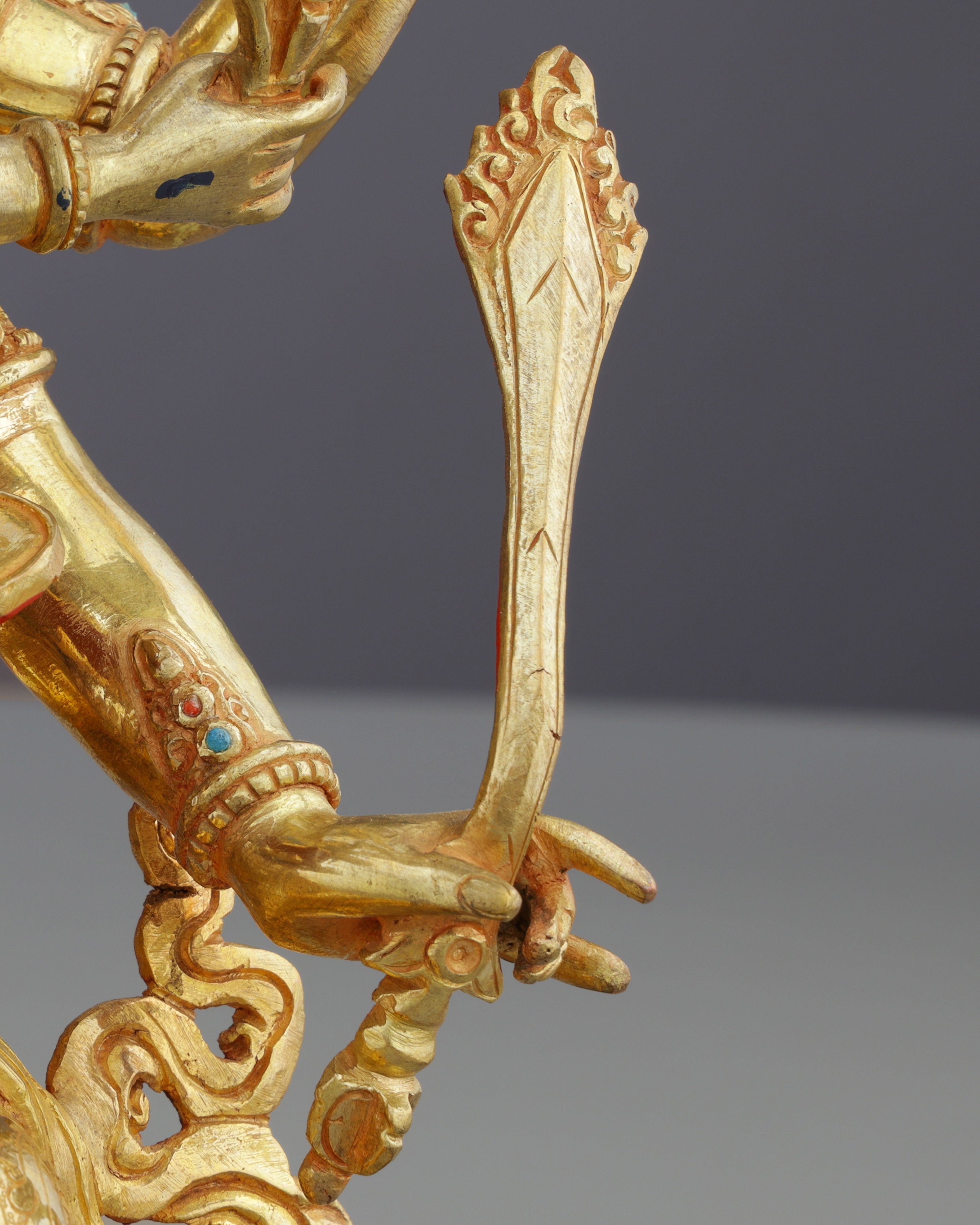 Supreme Union | Magnificent Nepalese Guhyasamaja Yab-Yum Statue in 24K Gold