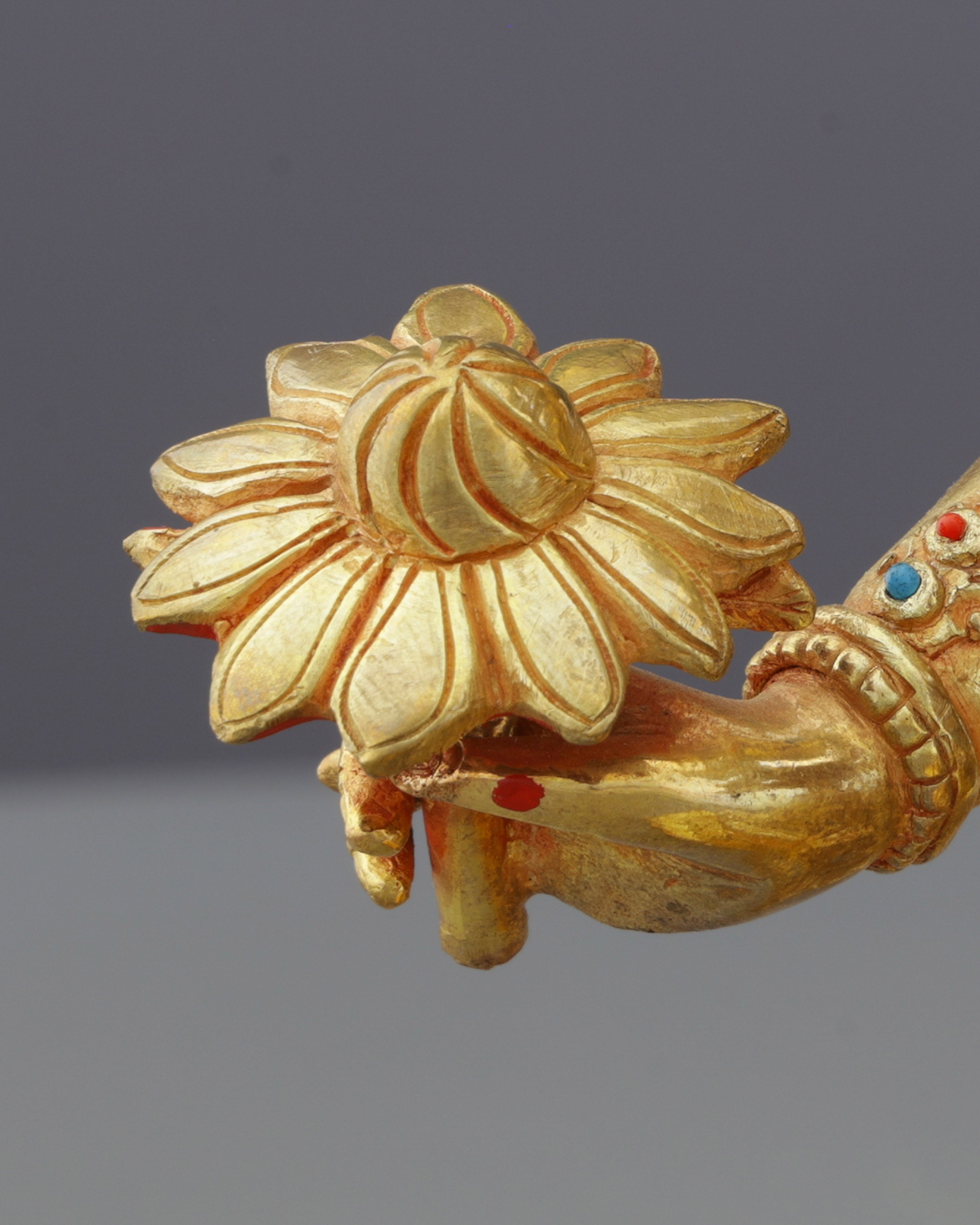 Supreme Union | Magnificent Nepalese Guhyasamaja Yab-Yum Statue in 24K Gold