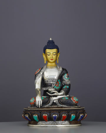 Magnificent Oxidized Shakyamuni Buddha | Timeless Nepalese Spiritual Treasure
