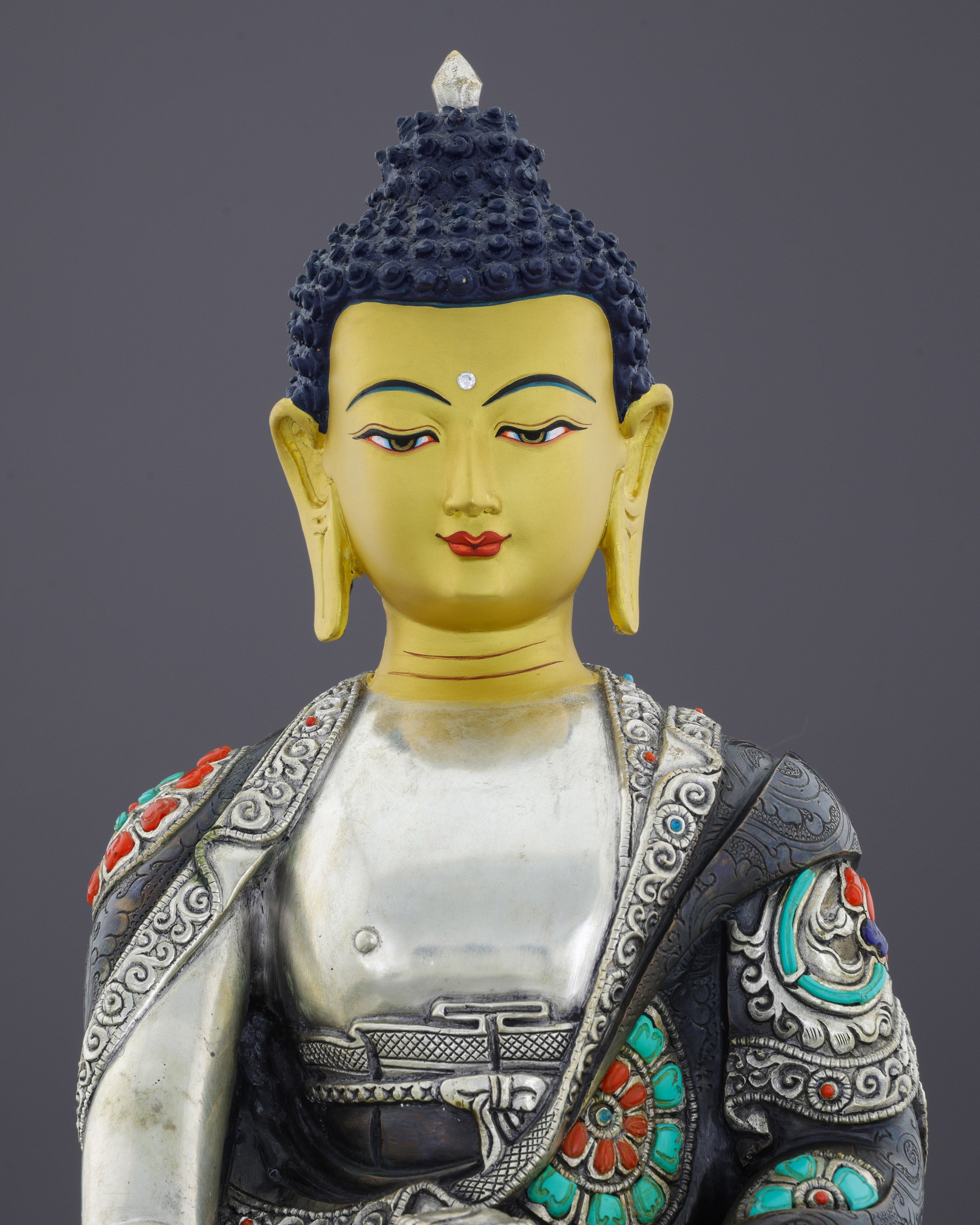 Magnificent Oxidized Shakyamuni Buddha | Timeless Nepalese Spiritual Treasure