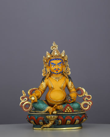 Divine Abundance | Vibrant Nepalese Dzambhala Statue