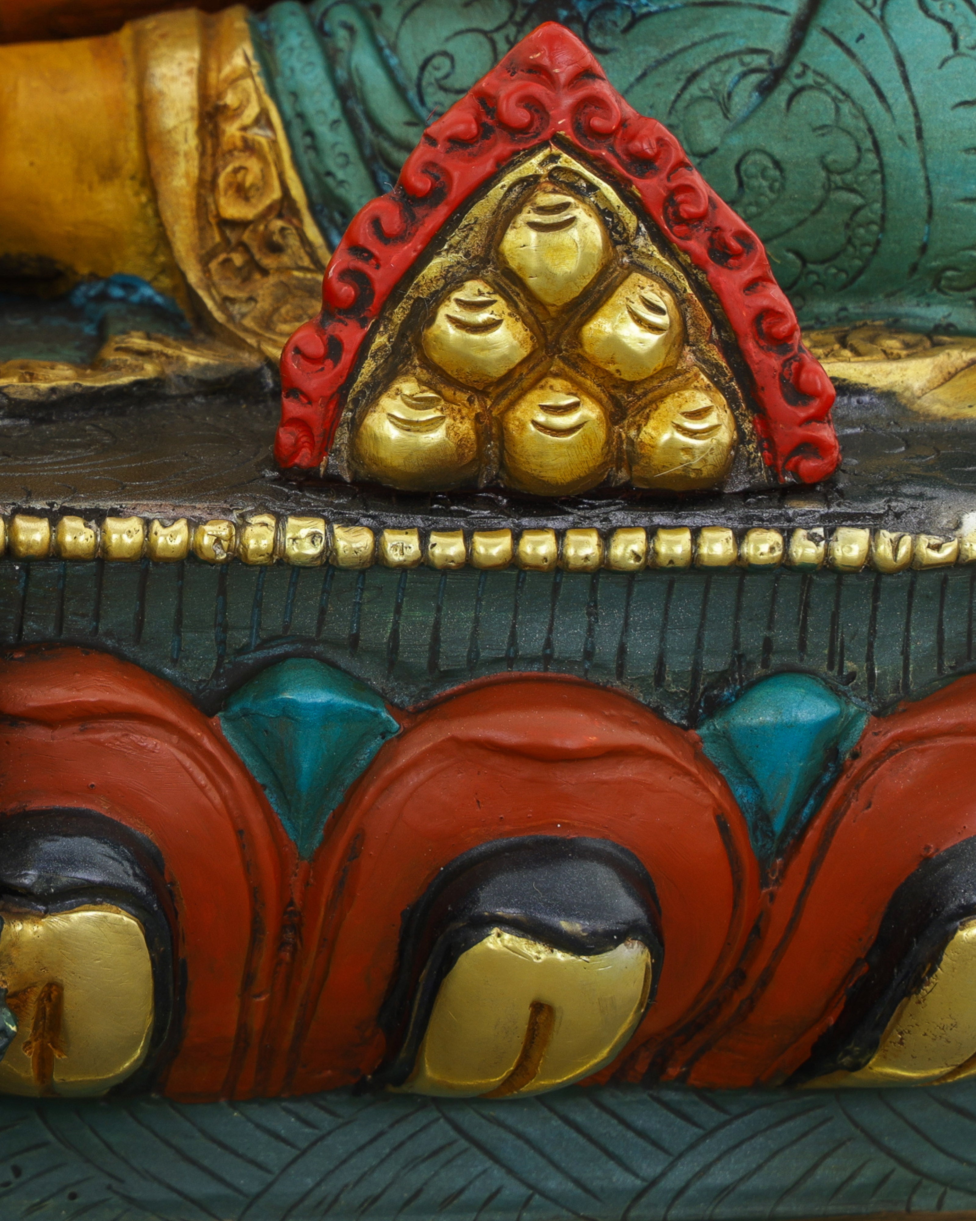 Divine Abundance | Vibrant Nepalese Dzambhala Statue