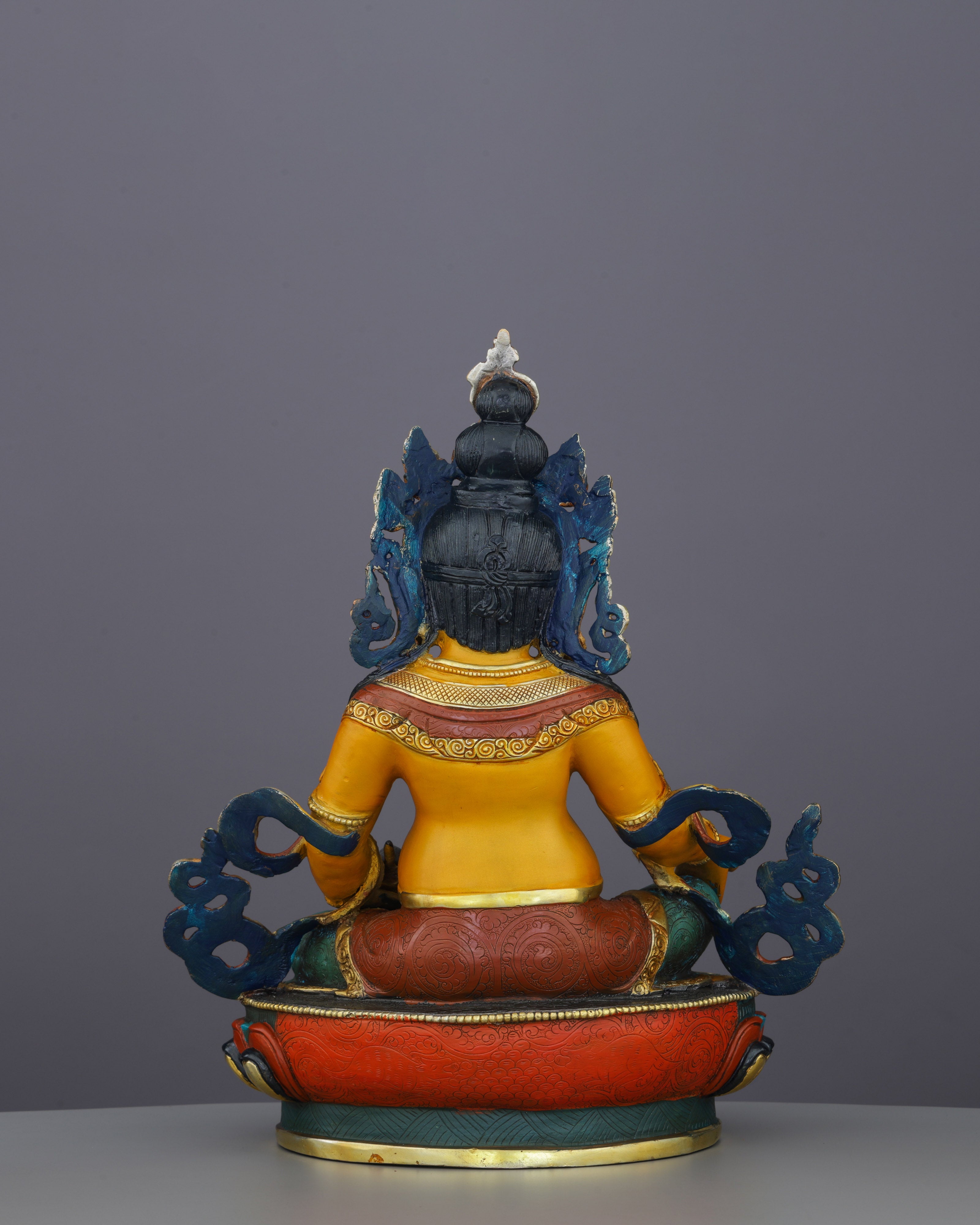 Divine Abundance | Vibrant Nepalese Dzambhala Statue