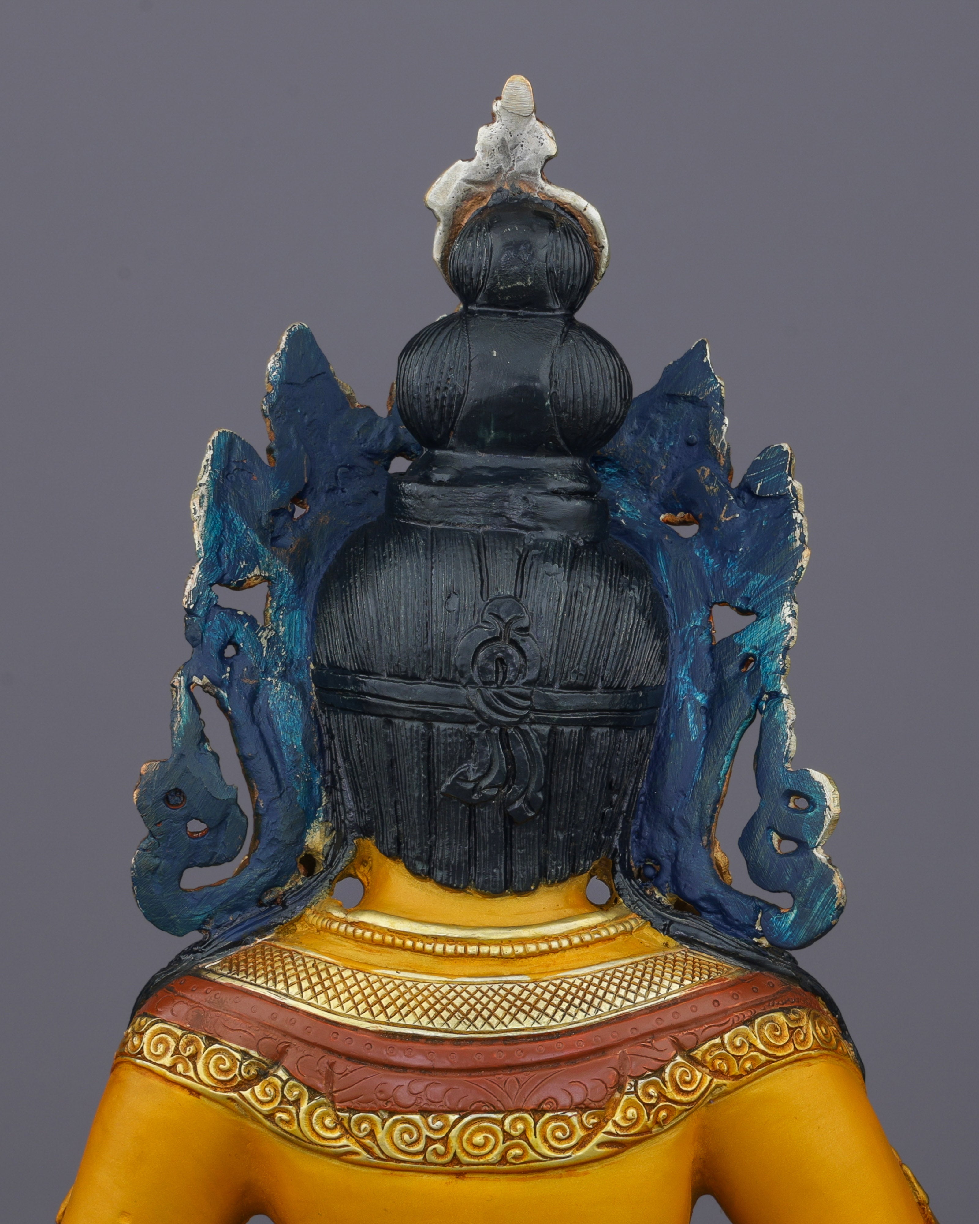Divine Abundance | Vibrant Nepalese Dzambhala Statue