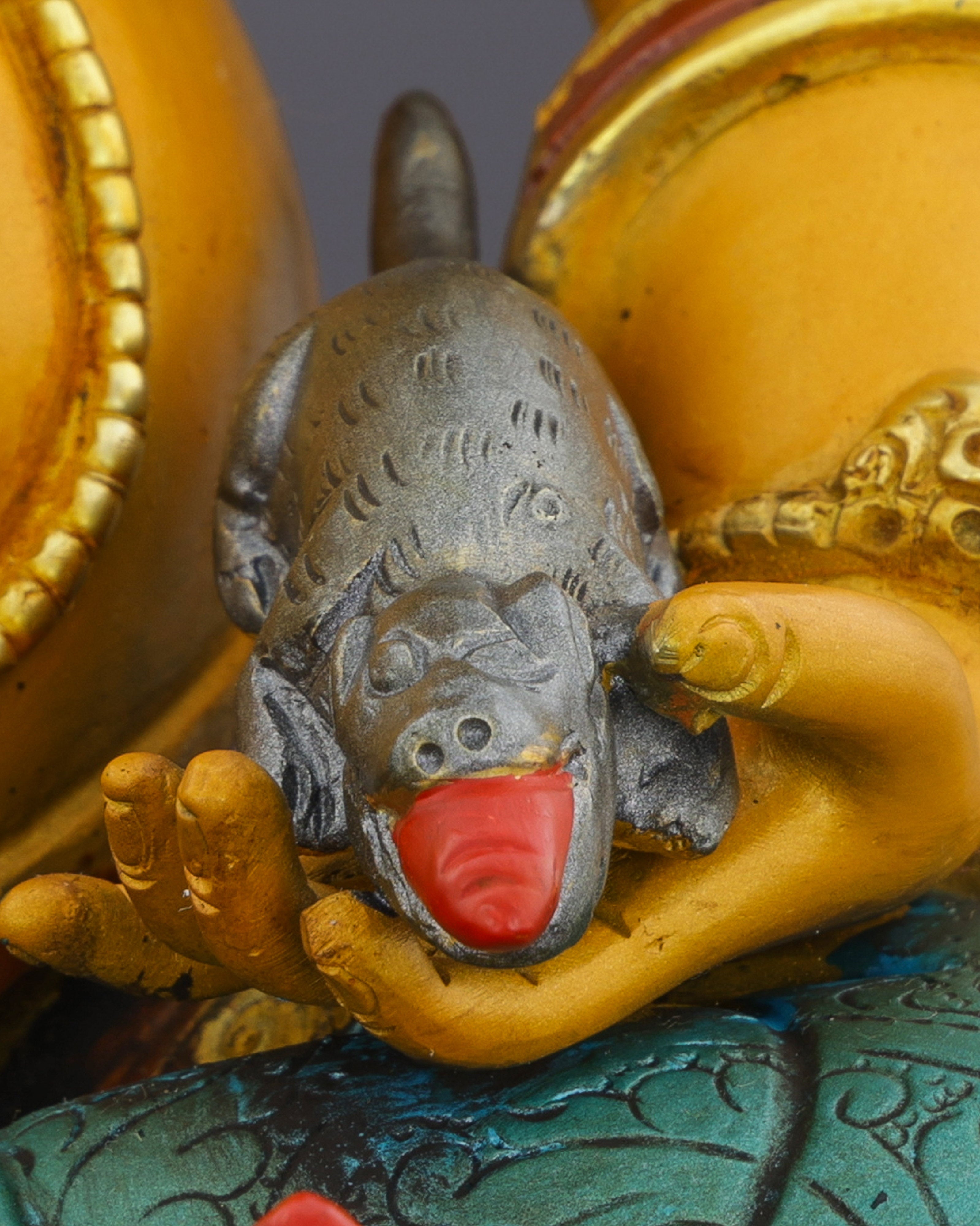 Divine Abundance | Vibrant Nepalese Dzambhala Statue