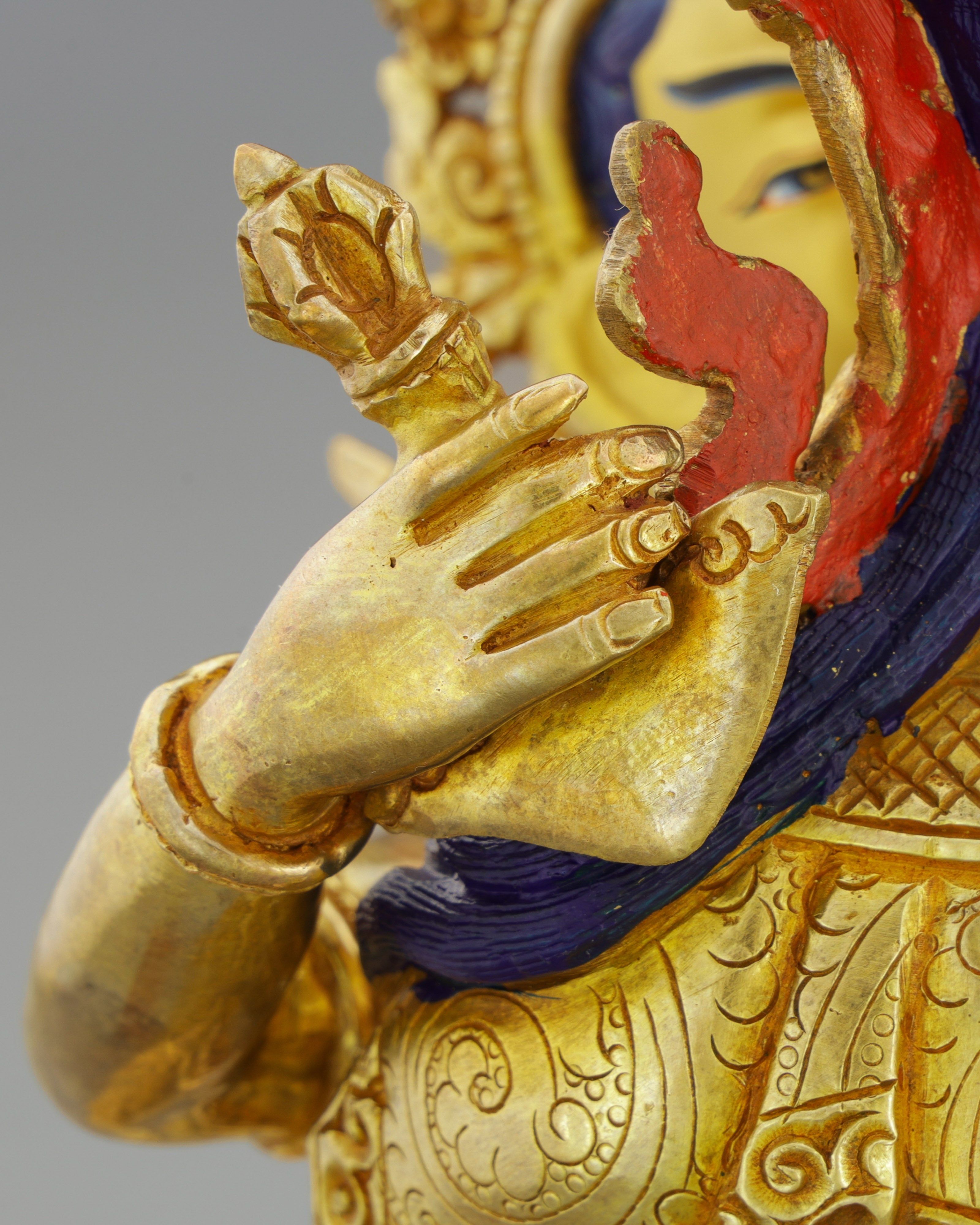 Divine Union | Exquisite 24K Gold Vajradhara Shakti Statue&nbsp;