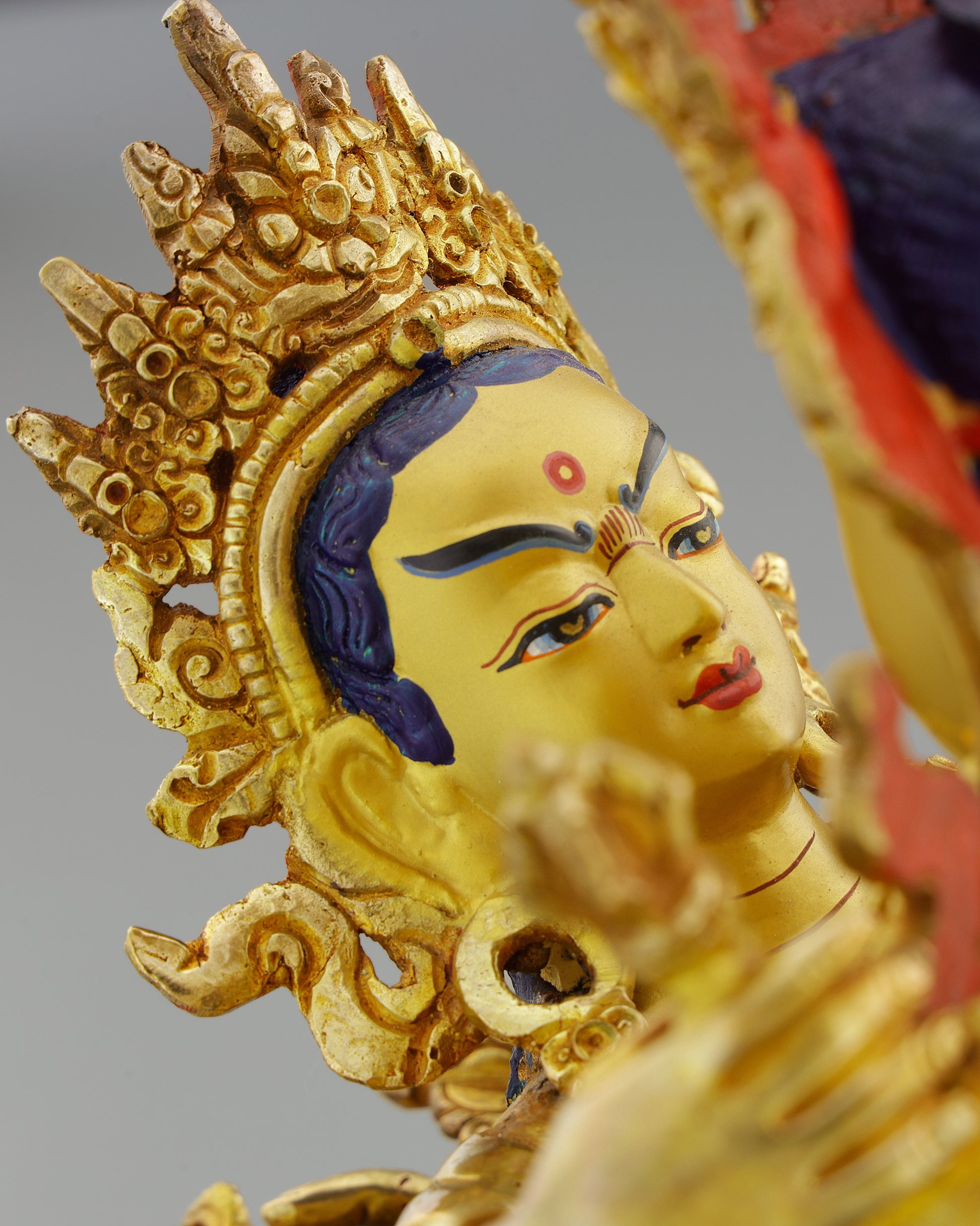 Divine Union | Exquisite 24K Gold Vajradhara Shakti Statue&nbsp; - Authentic Handcrafted Statue