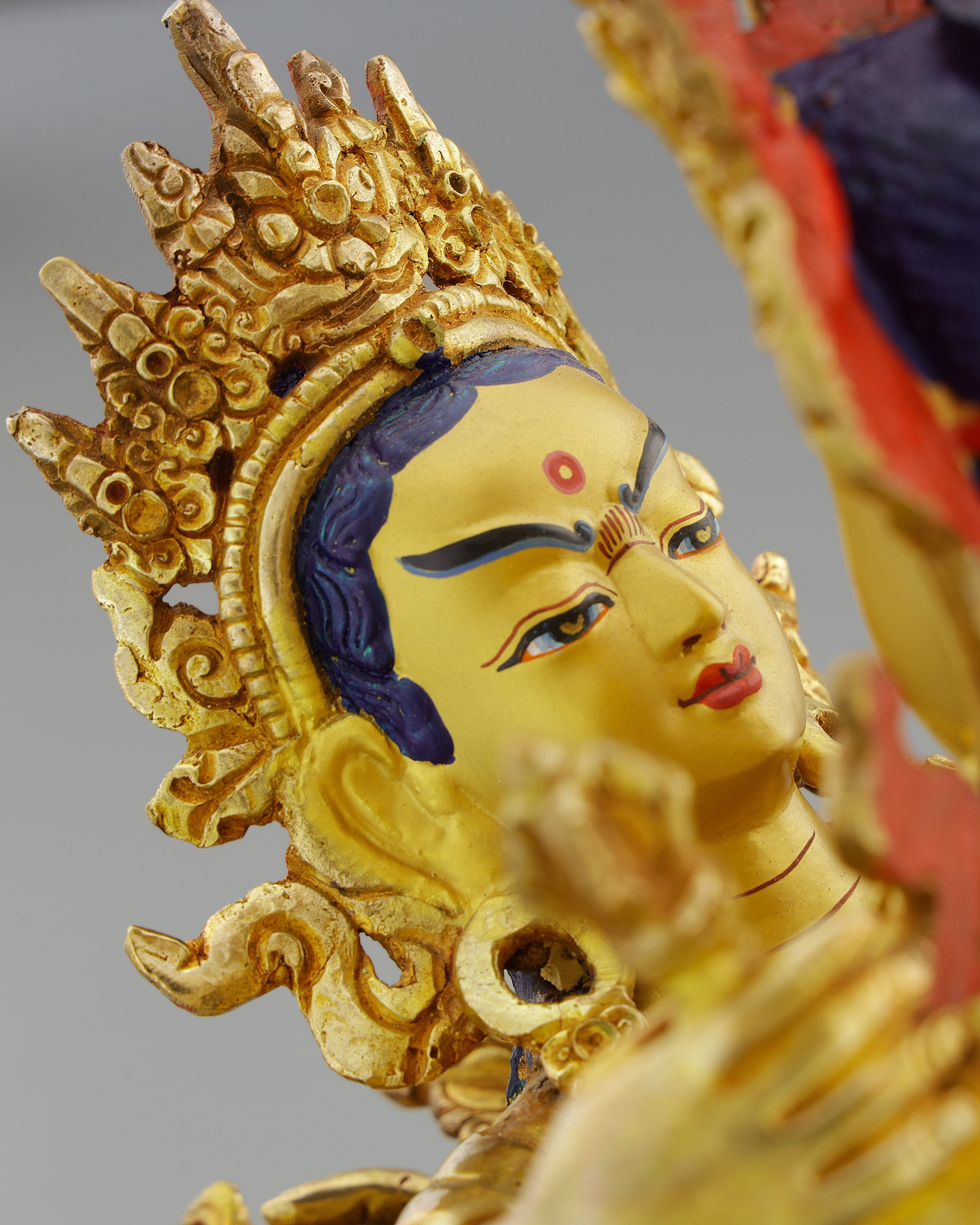 Divine Union | Exquisite 24K Gold Vajradhara Shakti Statue&nbsp;