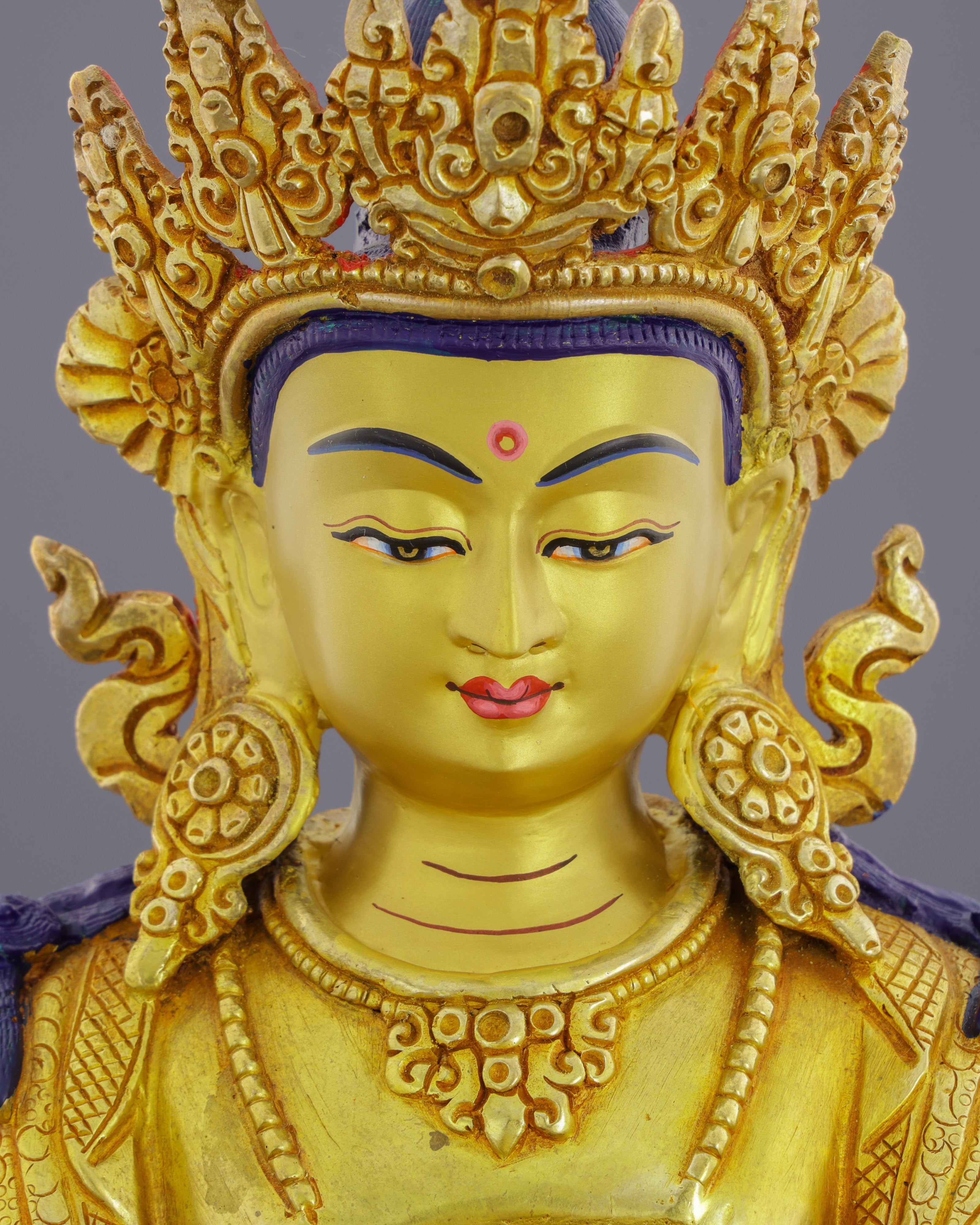 Divine Union | Exquisite 24K Gold Vajradhara Shakti Statue&nbsp;