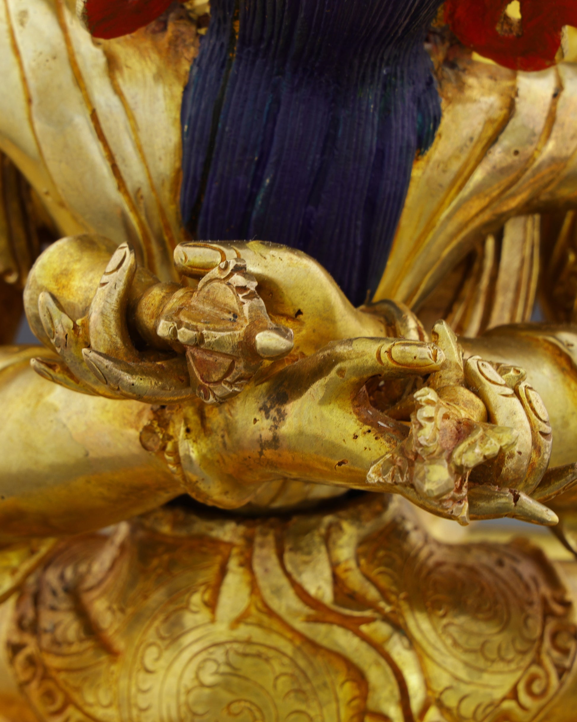 Divine Union | Exquisite 24K Gold Vajradhara Shakti Statue&nbsp; - Authentic Handcrafted Statue