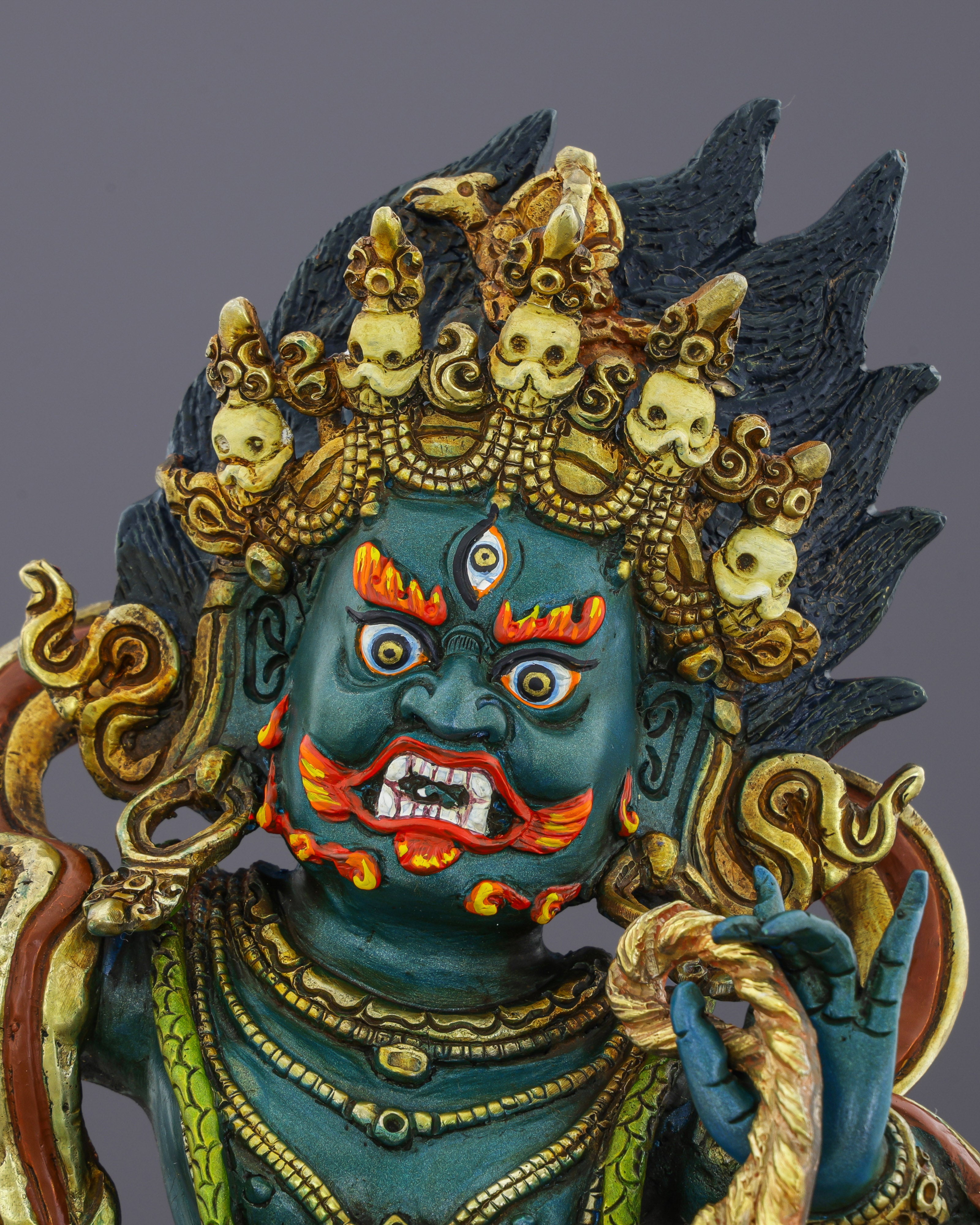 Guardian of Thunder | Handcrafted Vajrapani Statue from the Heart of Nepal