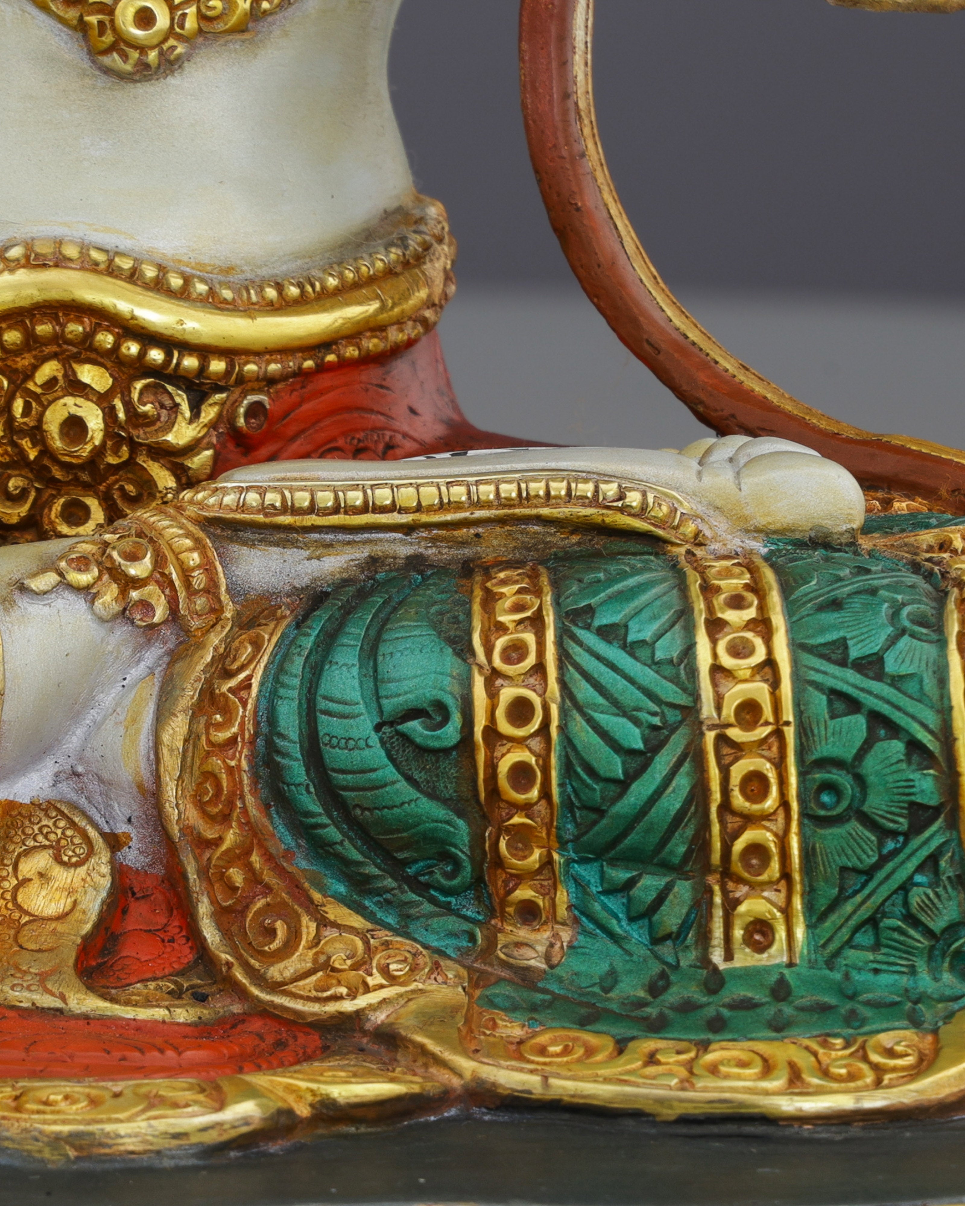 Eternal Compassion | Exquisite Nepalese White Tara Statue with Seven Eyes