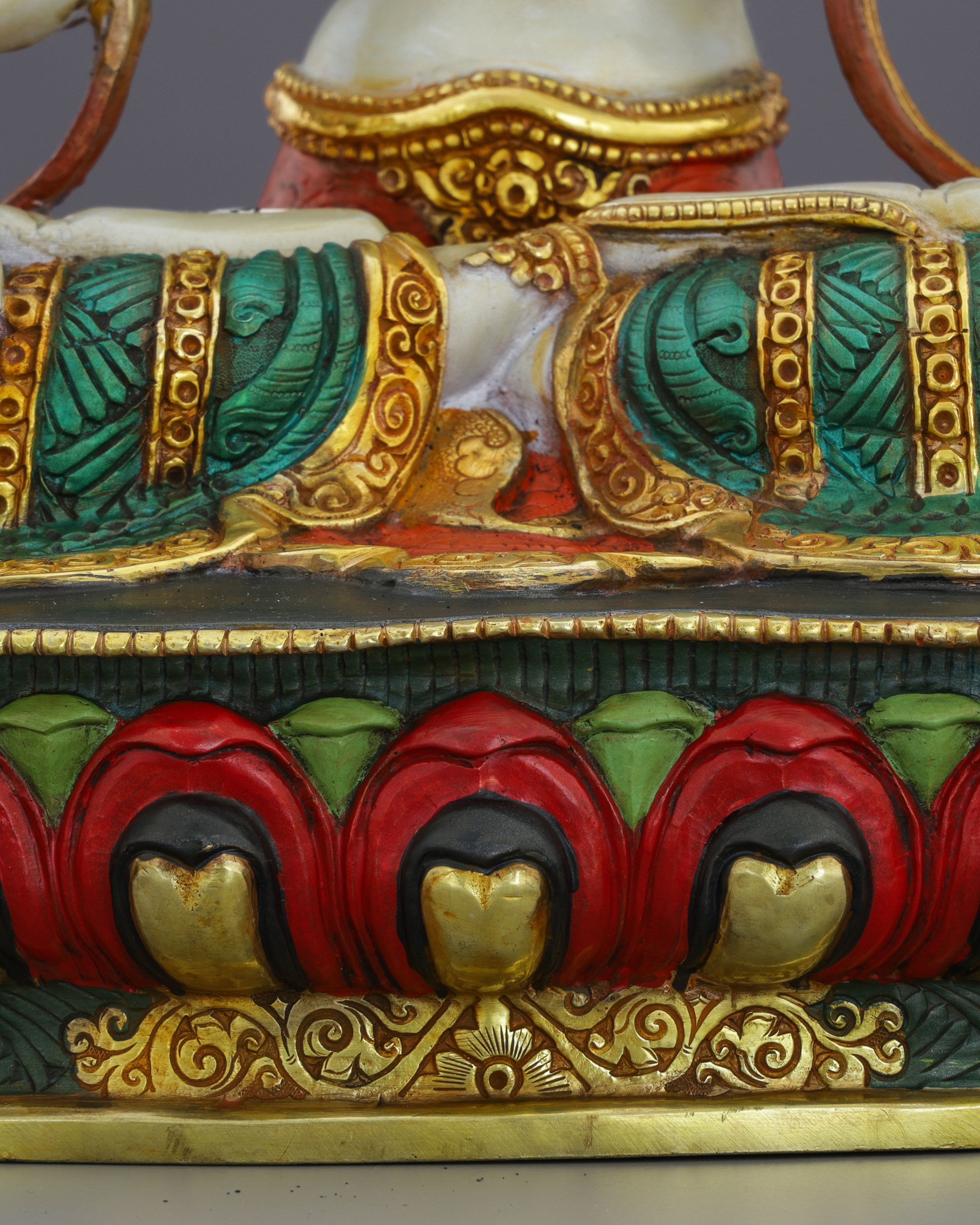 Eternal Compassion | Exquisite Nepalese White Tara Statue with Seven Eyes