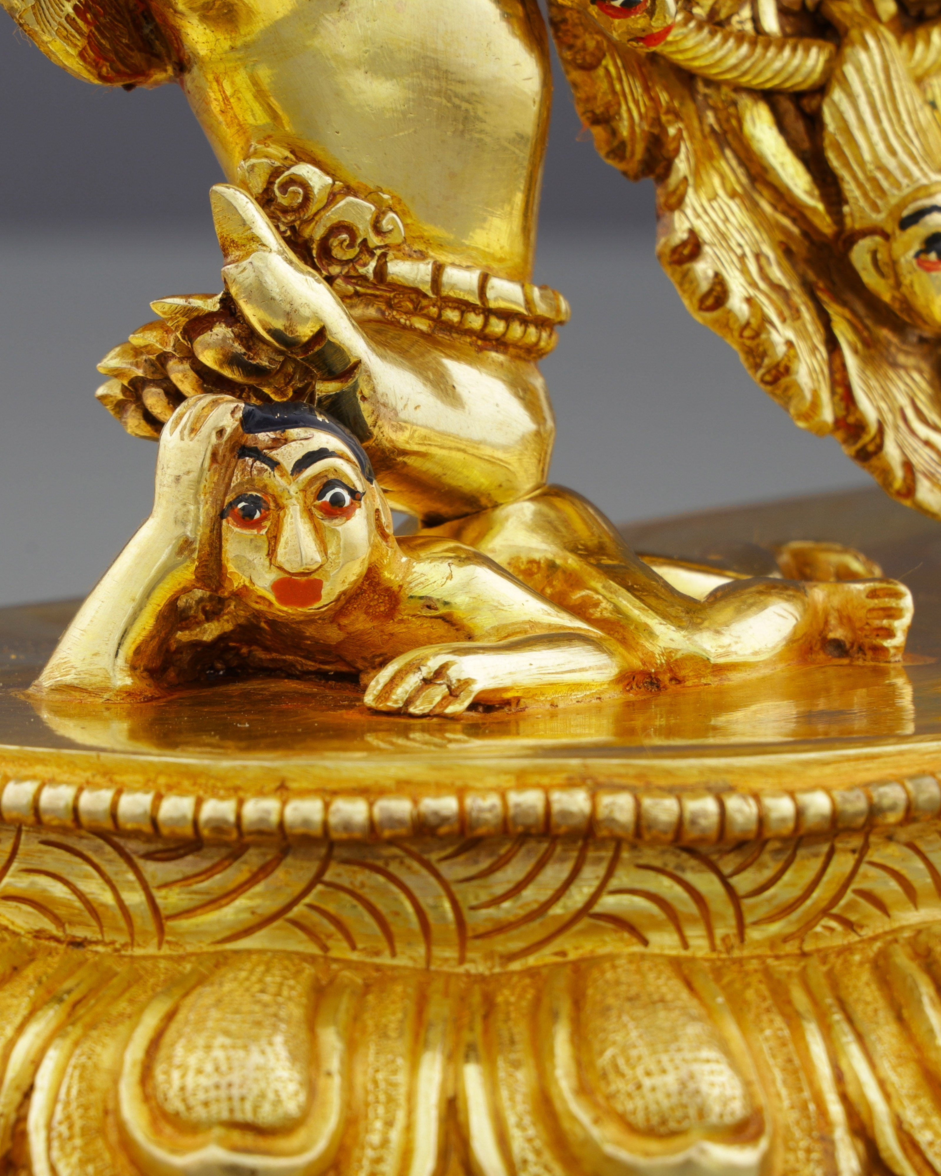 Fierce Compassion | Spectacular 24K Gold Bichhupani Statue