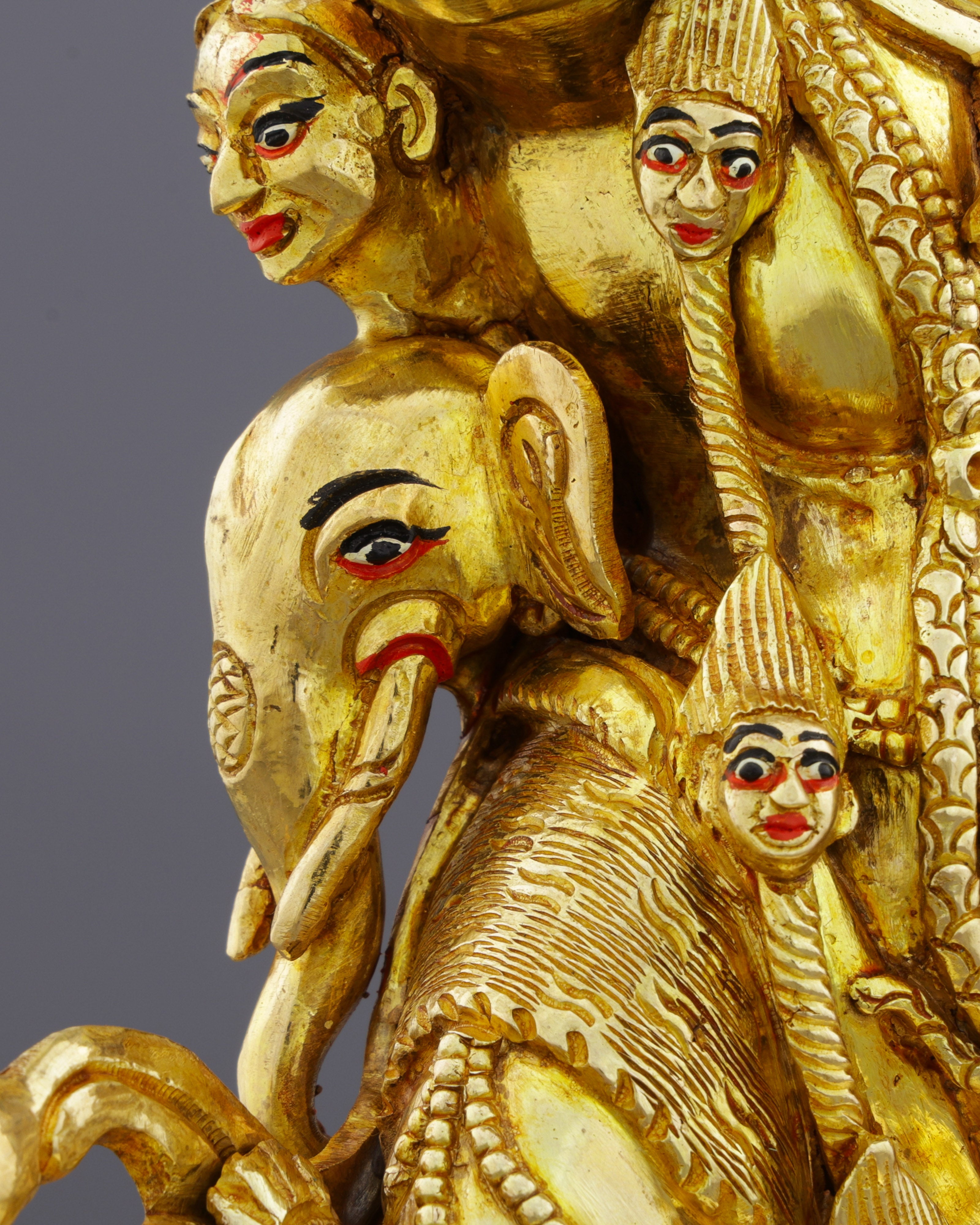 Fierce Compassion | Spectacular 24K Gold Bichhupani Statue